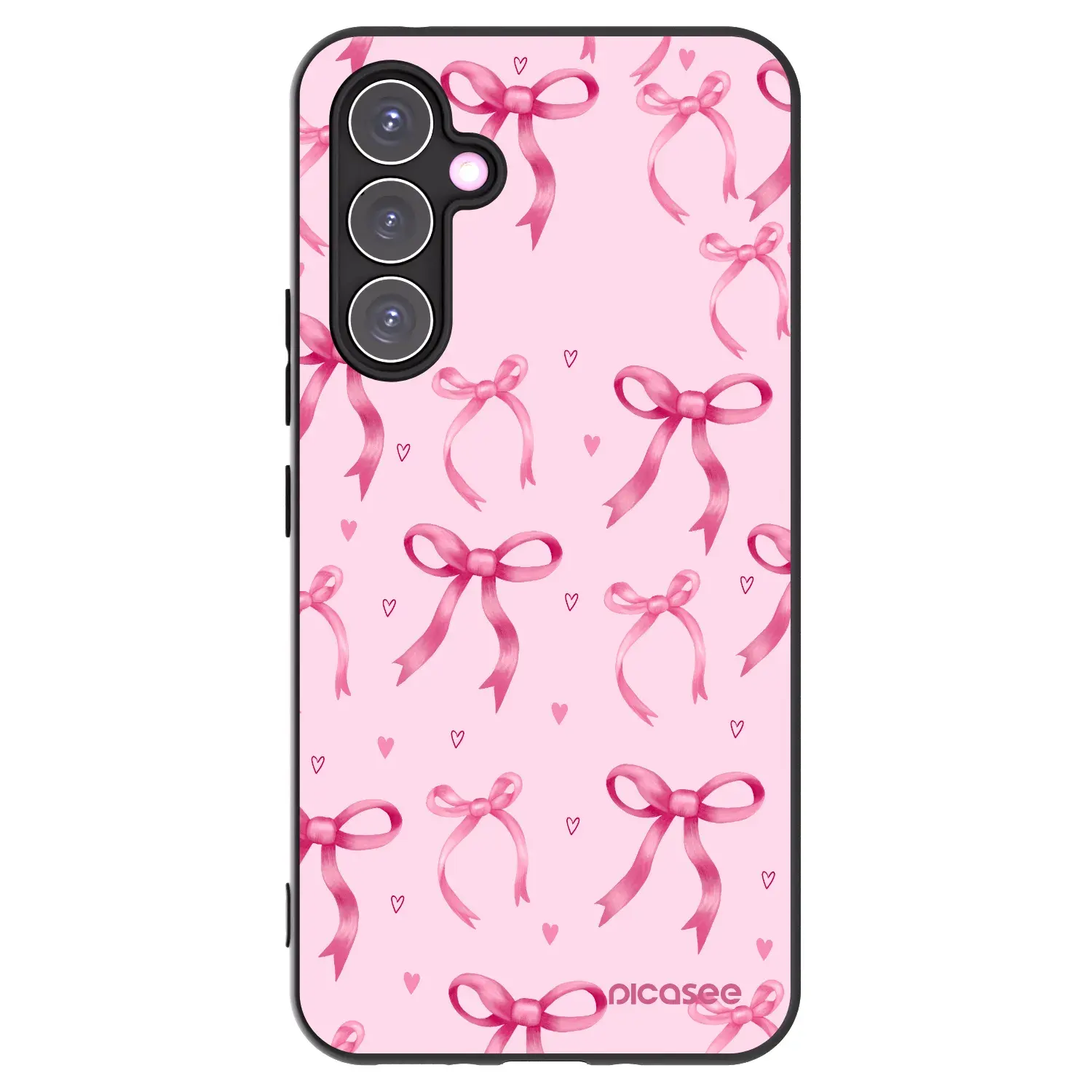 Silikonový černý obal pro Samsung Galaxy A54 5G A546B - Bow Aesthetic