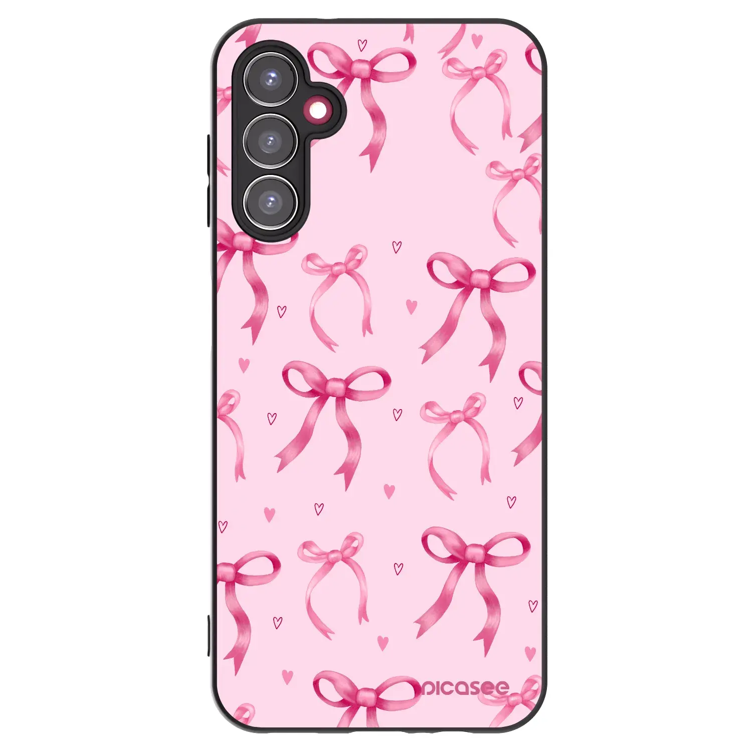Silikonový černý obal pro Samsung Galaxy A14 5G A146P - Bow Aesthetic