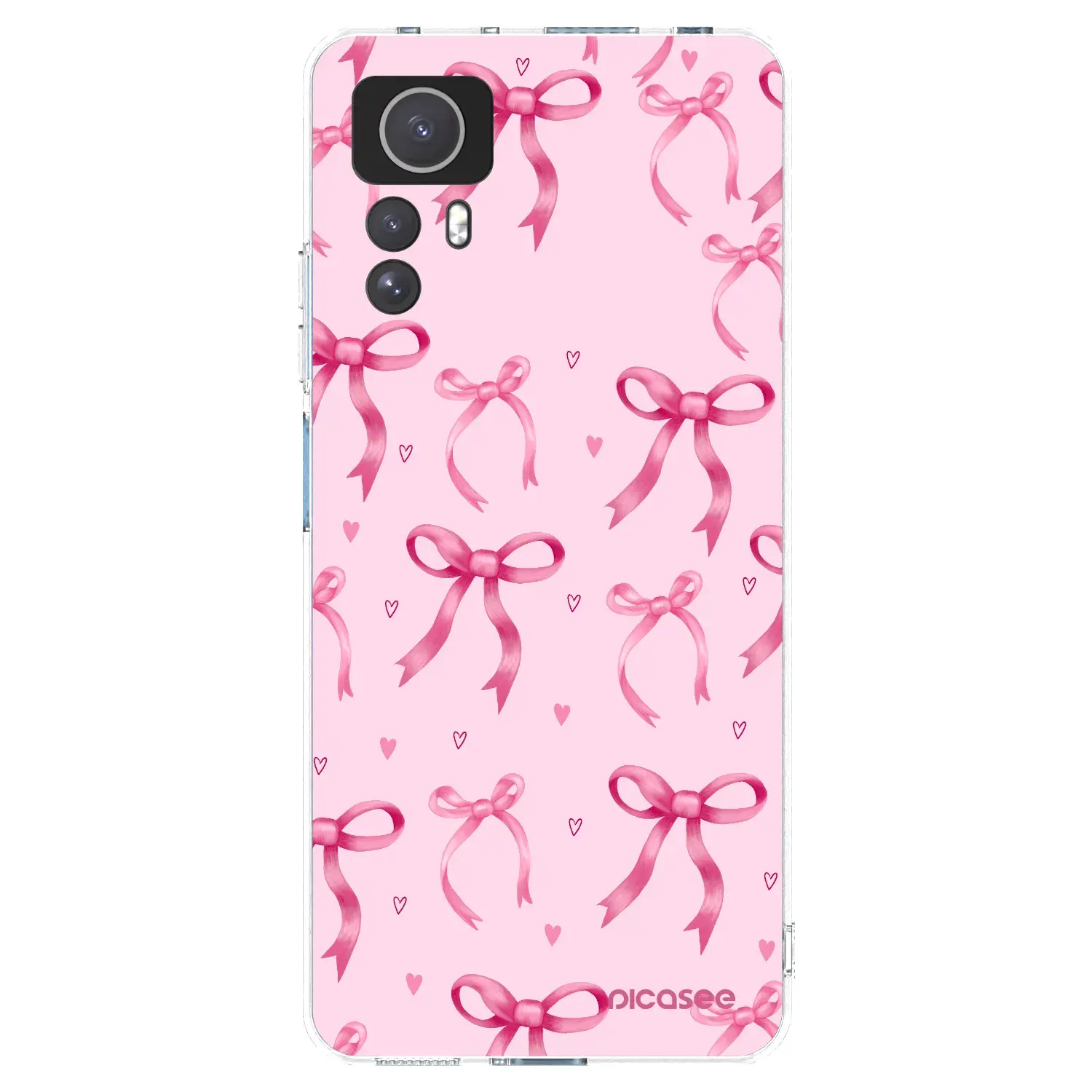 Silikonový průhledný obal pro Xiaomi Redmi Note 12S - Bow Aesthetic