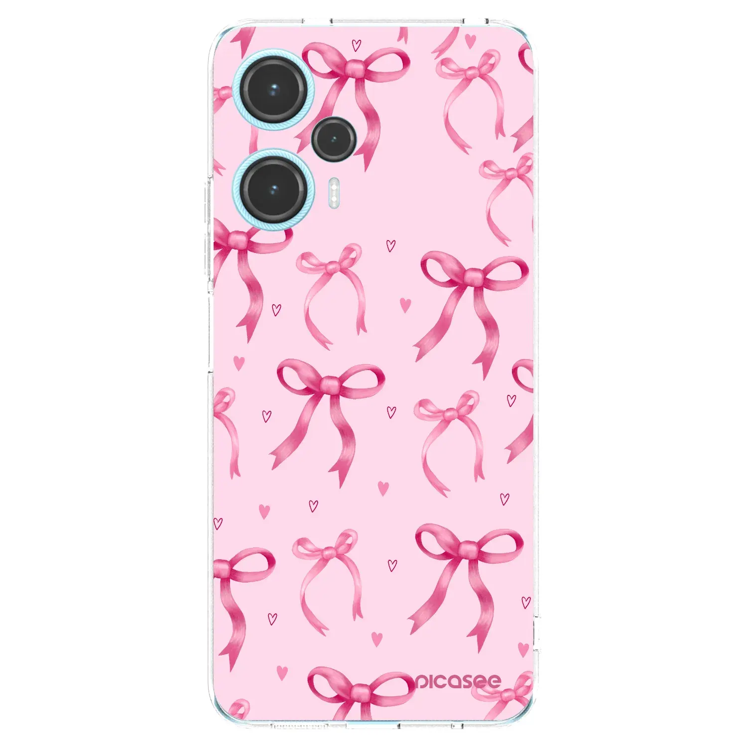 Silikonový průhledný obal pro Xiaomi Poco F5 - Bow Aesthetic