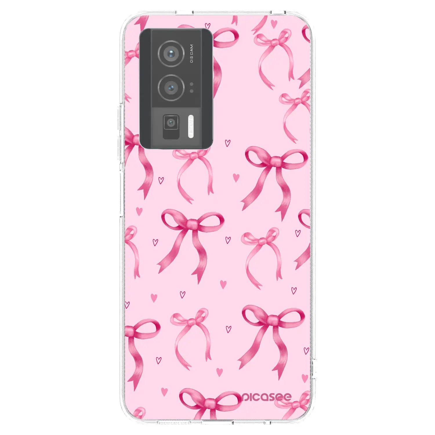 Silikonový průhledný obal pro Xiaomi Poco F5 Pro 5G - Bow Aesthetic