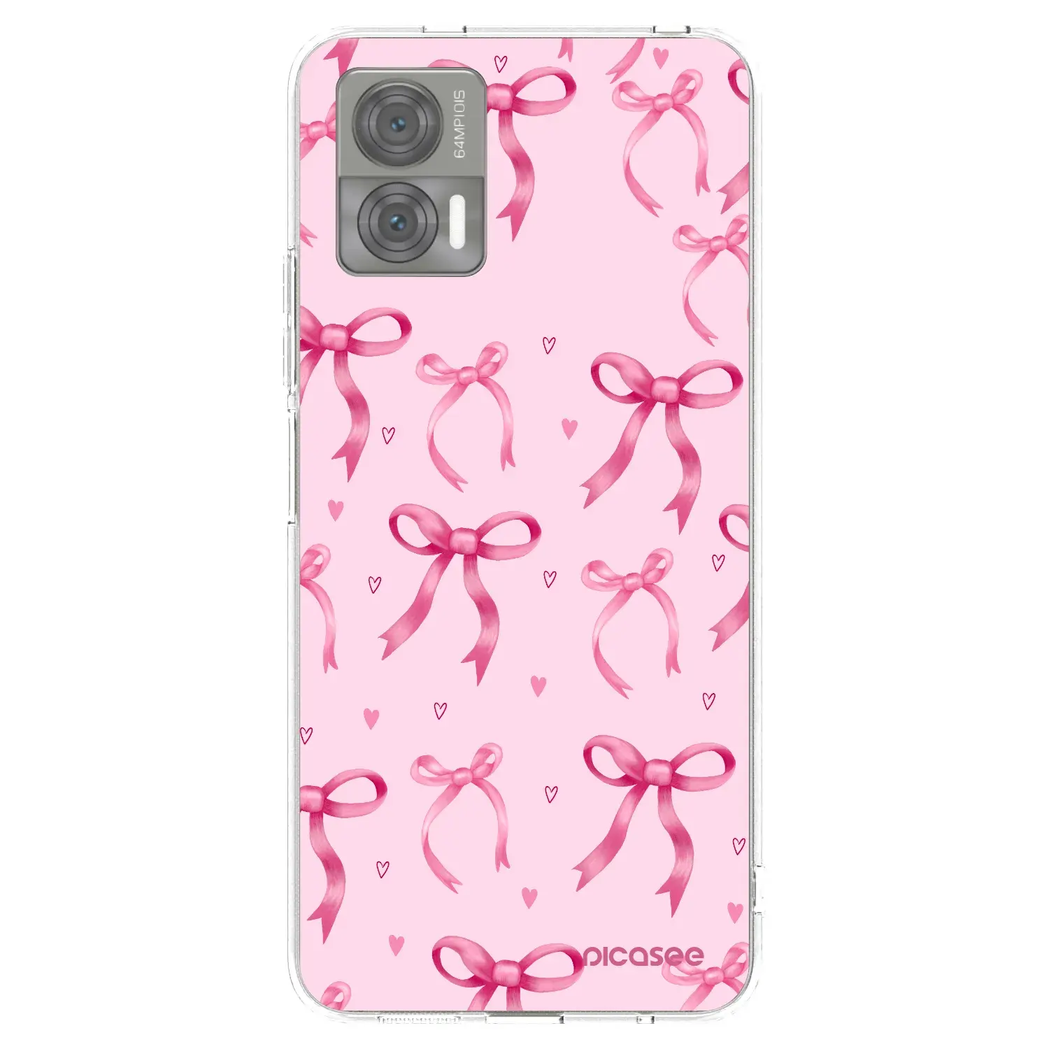 Silikonový průhledný obal pro Motorola Edge 30 Neo - Bow Aesthetic