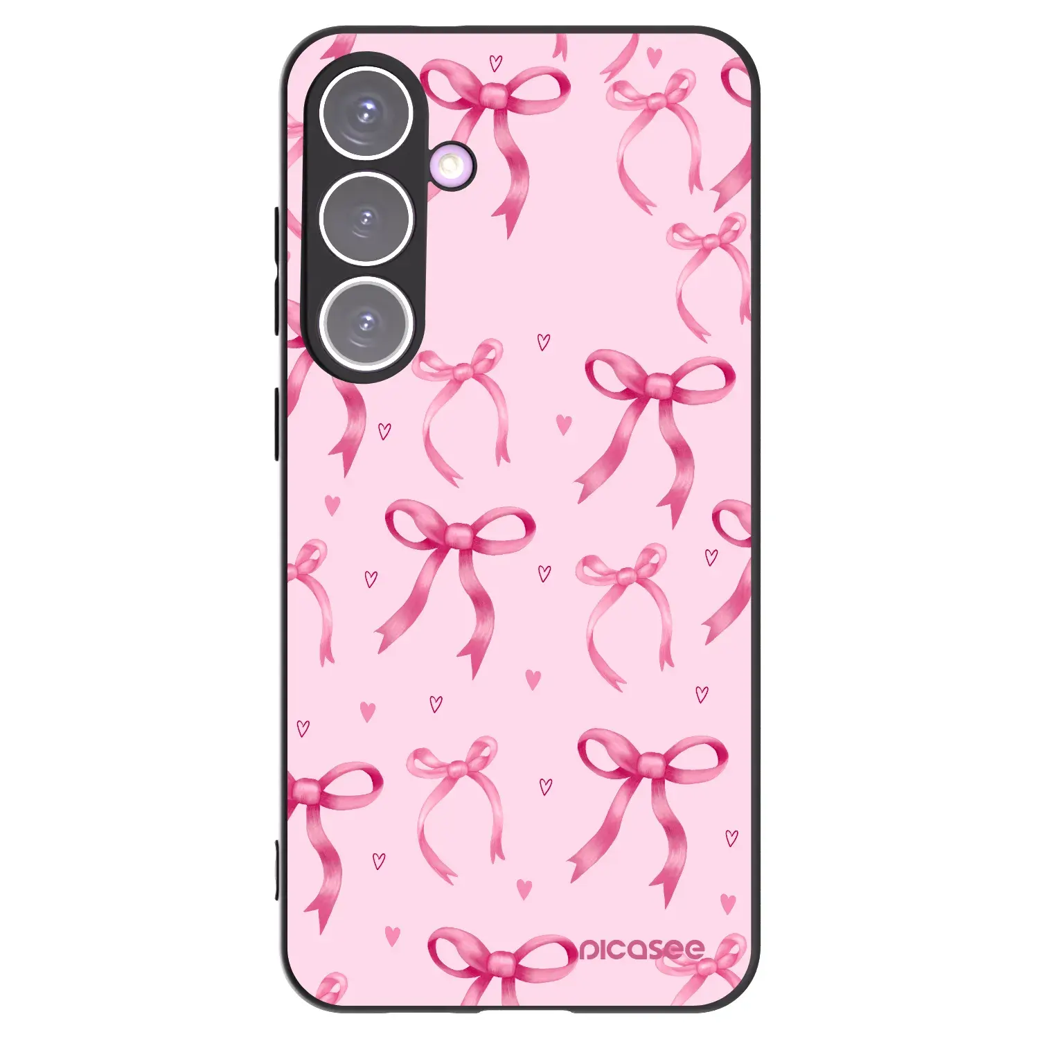 Silikonový černý obal pro Samsung Galaxy S24+ S926B 5G - Bow Aesthetic