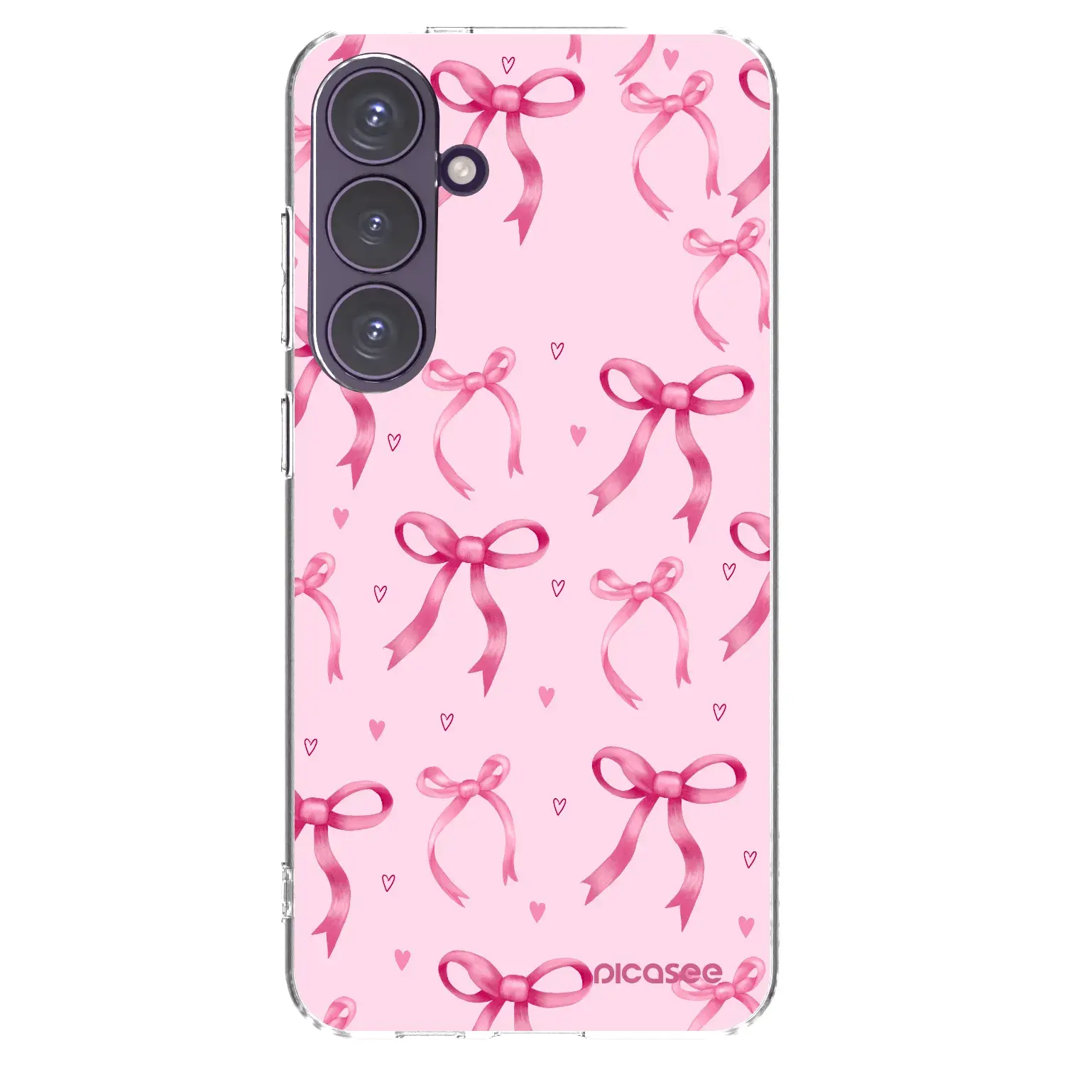 Silikonový průhledný obal pro Samsung Galaxy S24+ S926B 5G - Bow Aesthetic