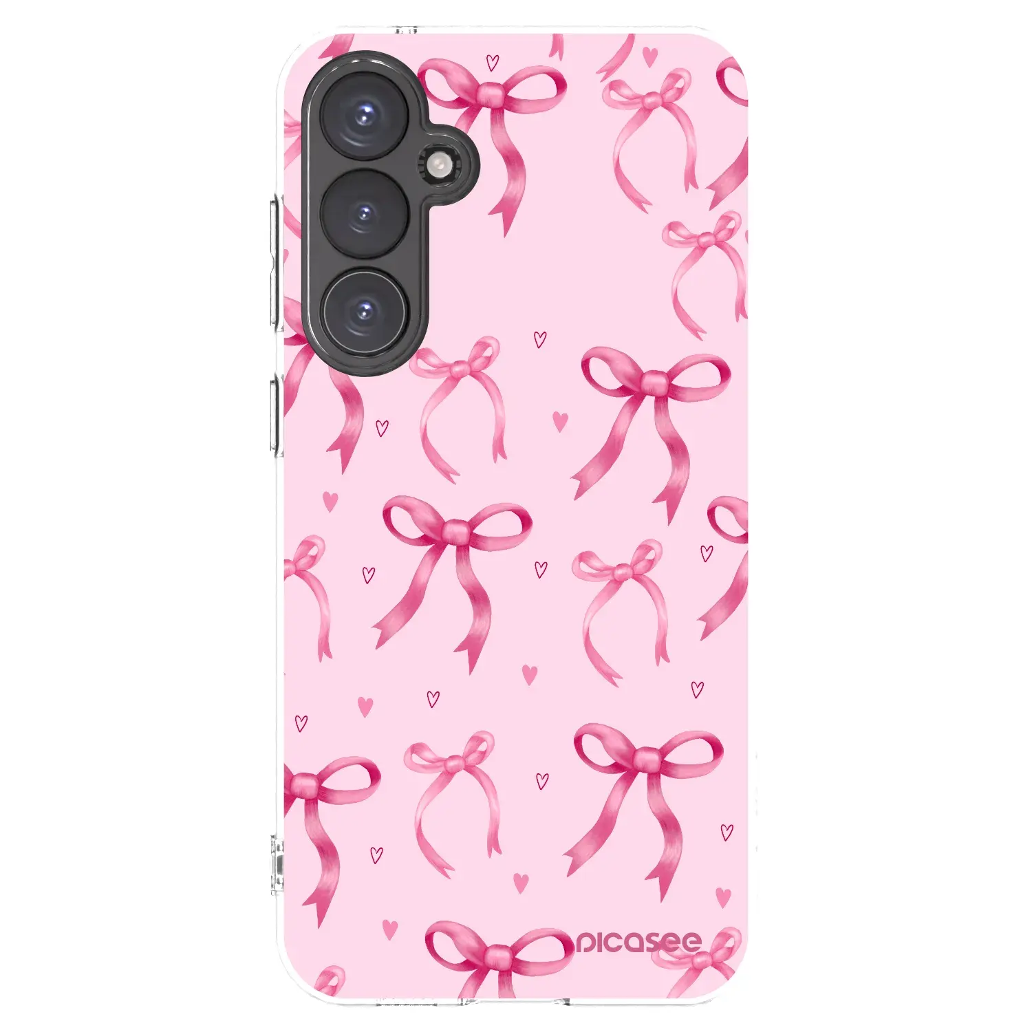 Silikonový průhledný obal pro Samsung Galaxy S23 FE S711B - Bow Aesthetic