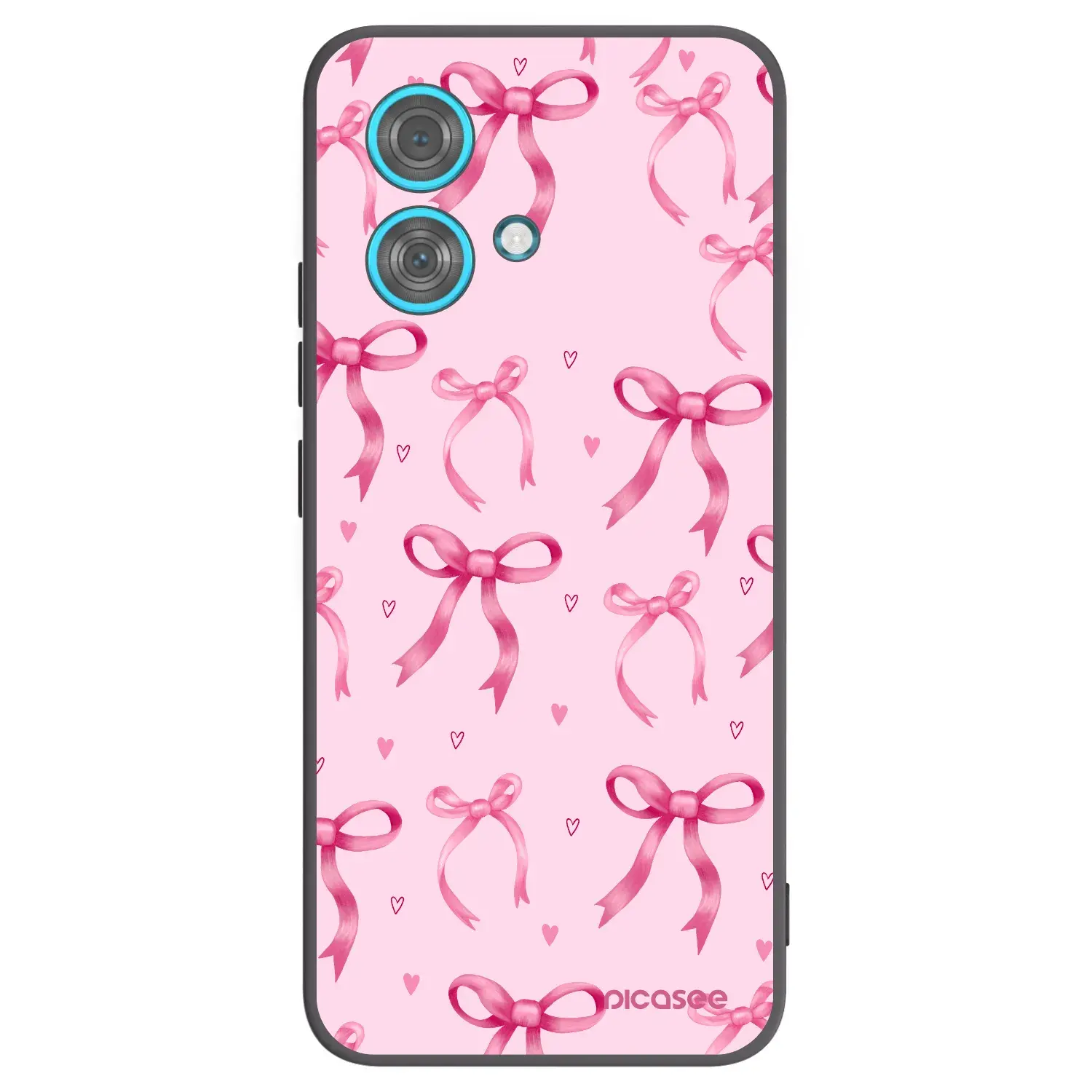 Silikonový černý obal pro Motorola Edge 40 Neo - Bow Aesthetic