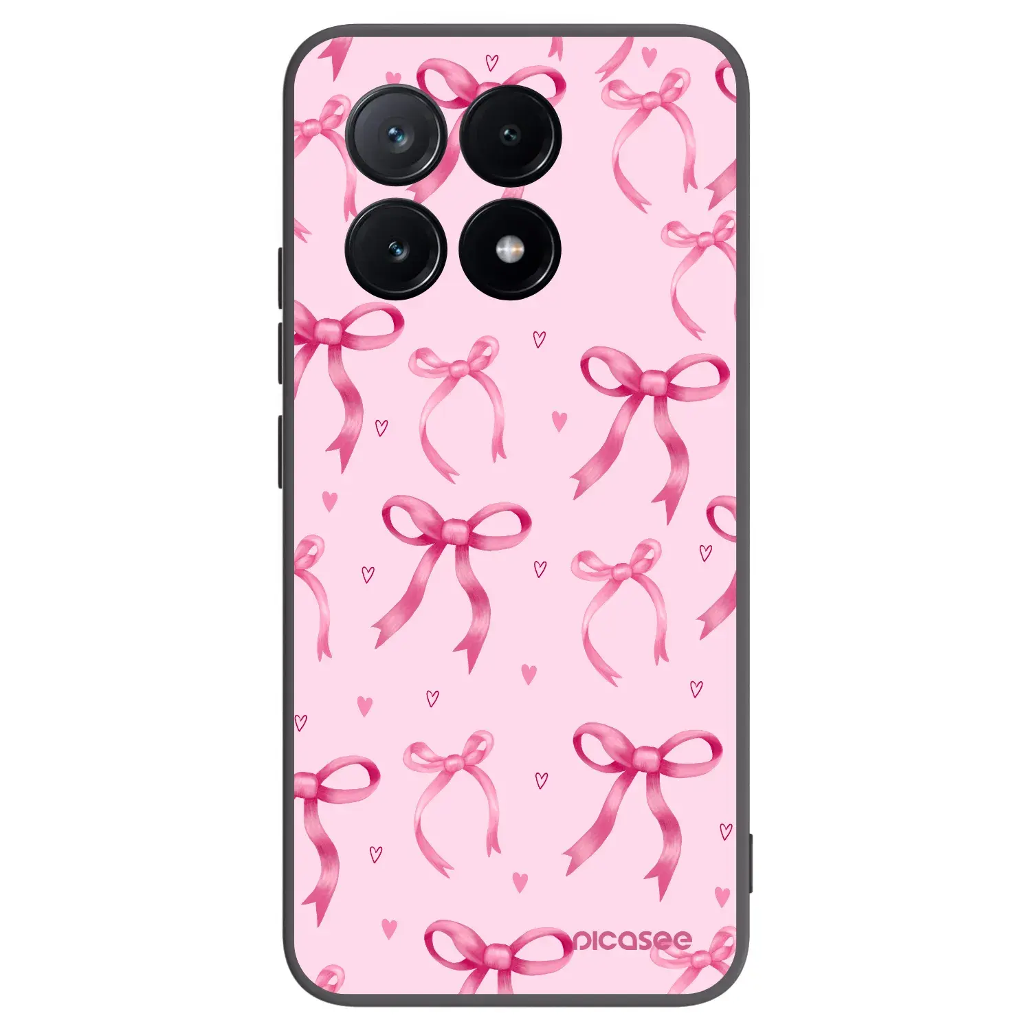 Silikonový černý obal pro Xiaomi Poco X6 Pro - Bow Aesthetic