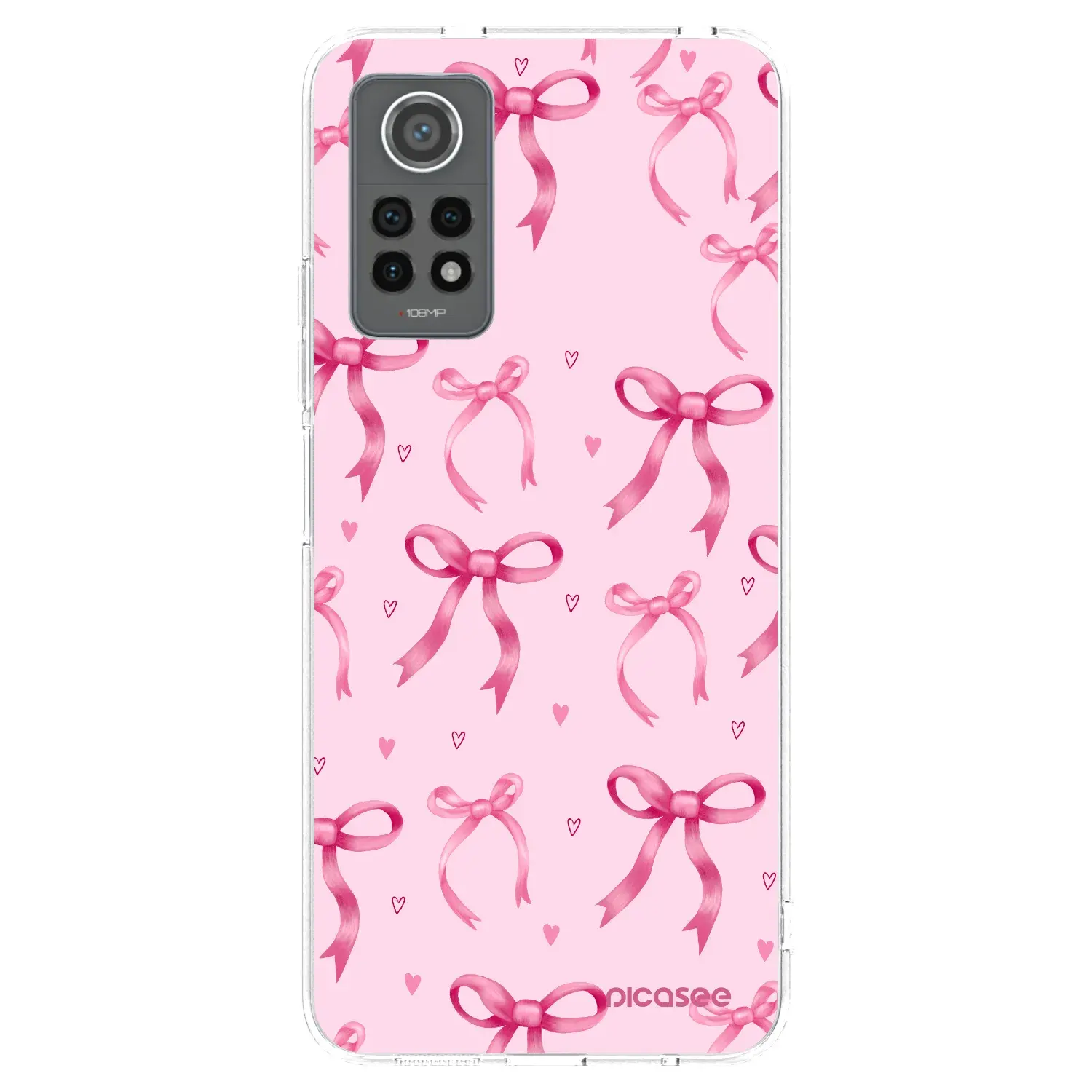 Silikonový průhledný obal pro Xiaomi Redmi Note 12 Pro 4G - Bow Aesthetic