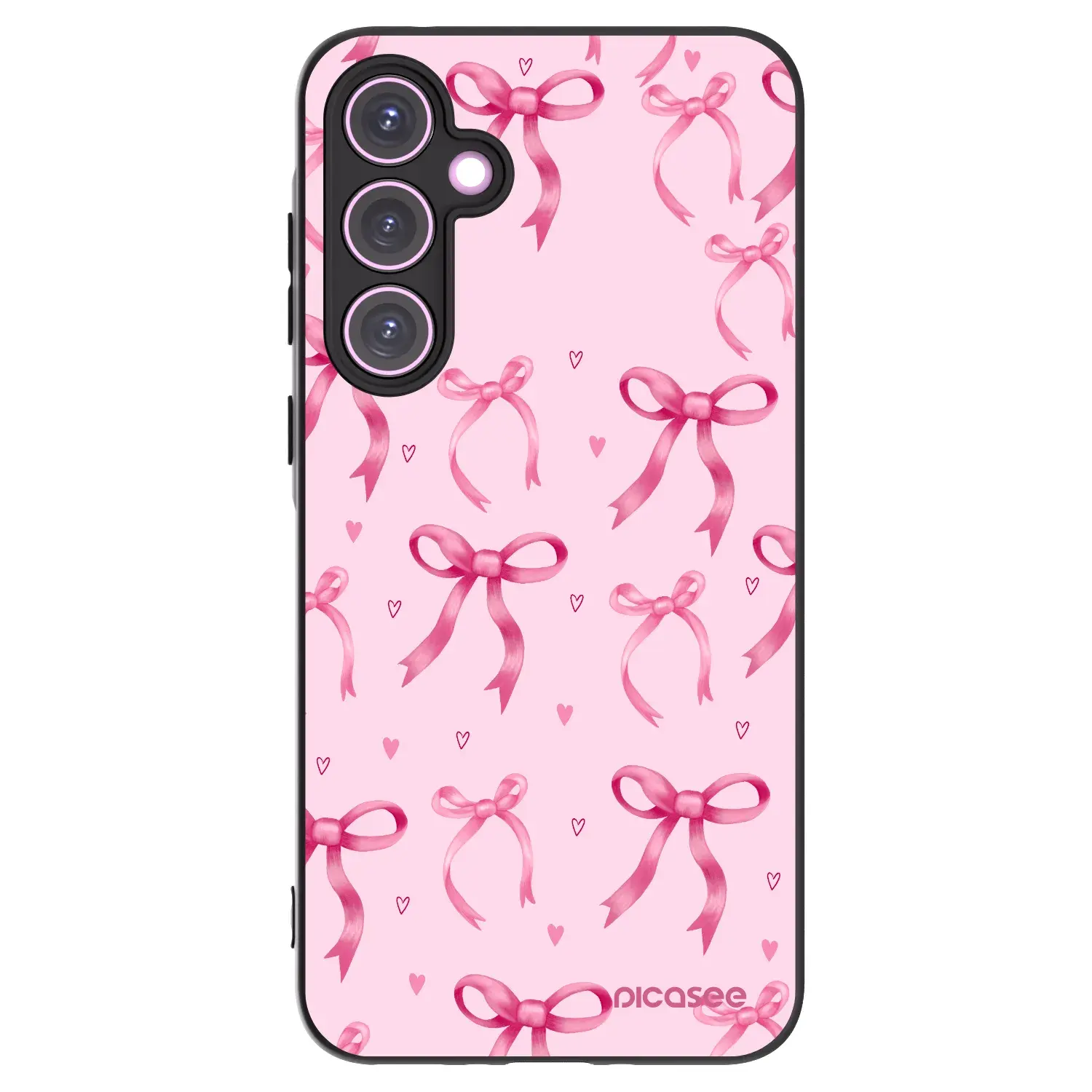 Silikonový černý obal pro Samsung Galaxy A35 5G A356B - Bow Aesthetic