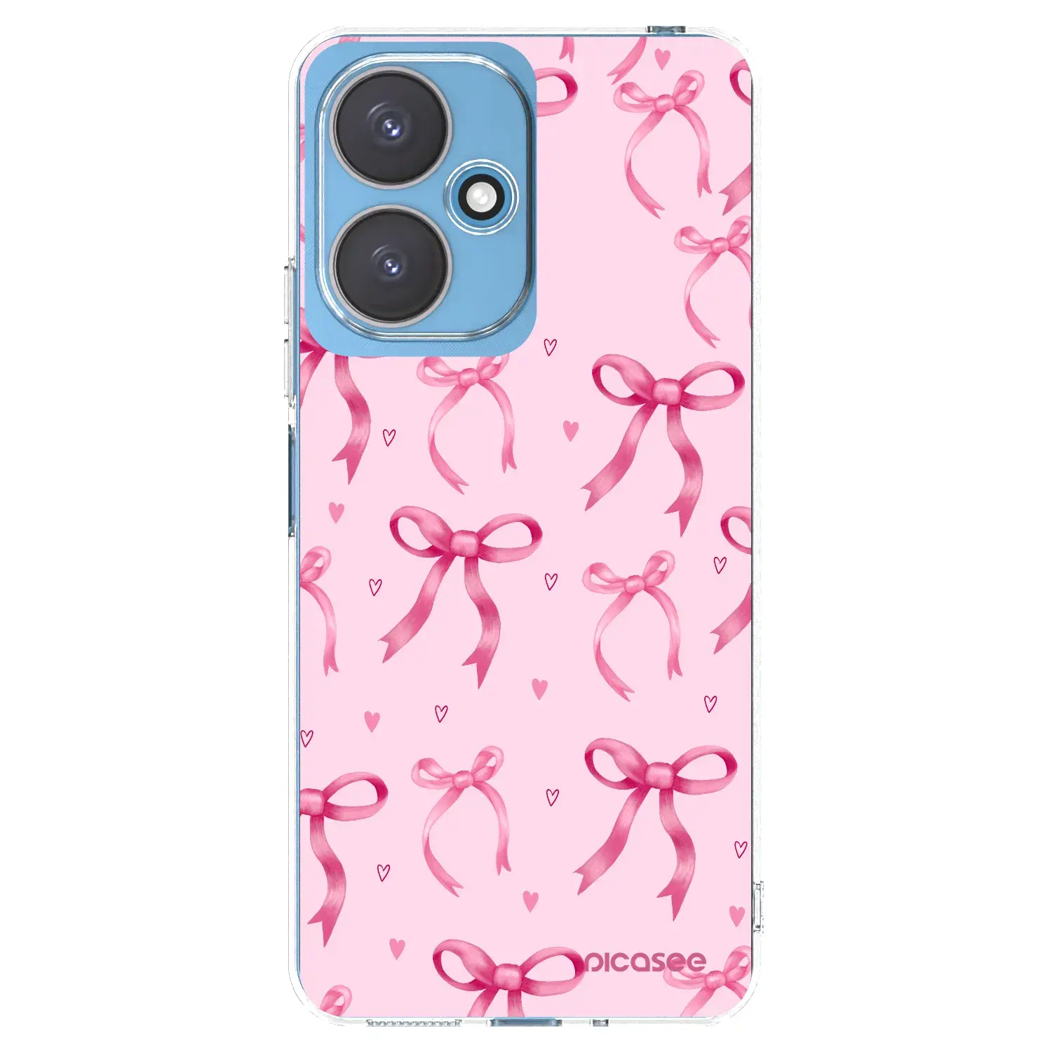 Silikonový průhledný obal pro Xiaomi Redmi 13C 5G - Bow Aesthetic