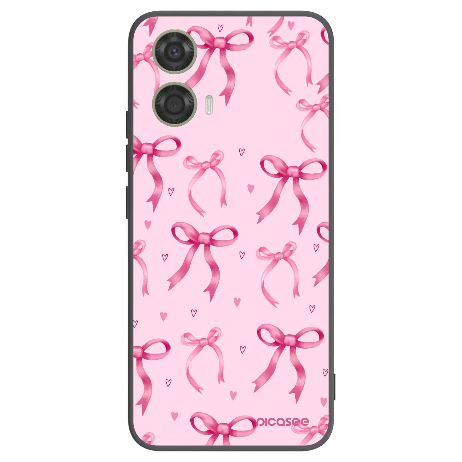 Silikonový černý obal pro Motorola Moto G24 - Bow Aesthetic