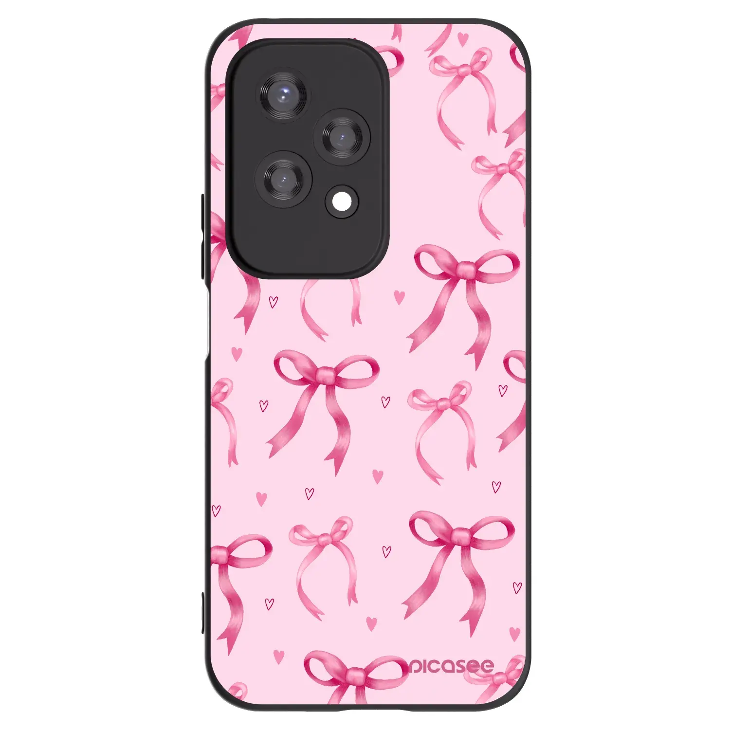 Silikonový černý obal pro Honor 200 Lite - Bow Aesthetic