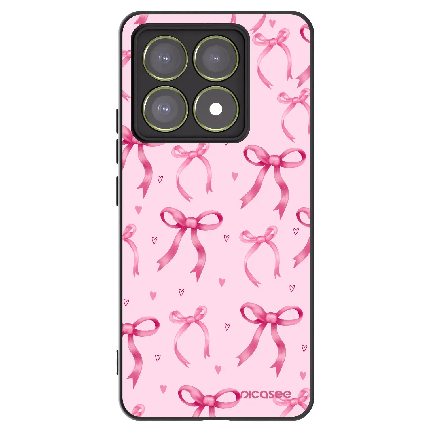 Silikonový černý obal pro Xiaomi 14T - Bow Aesthetic