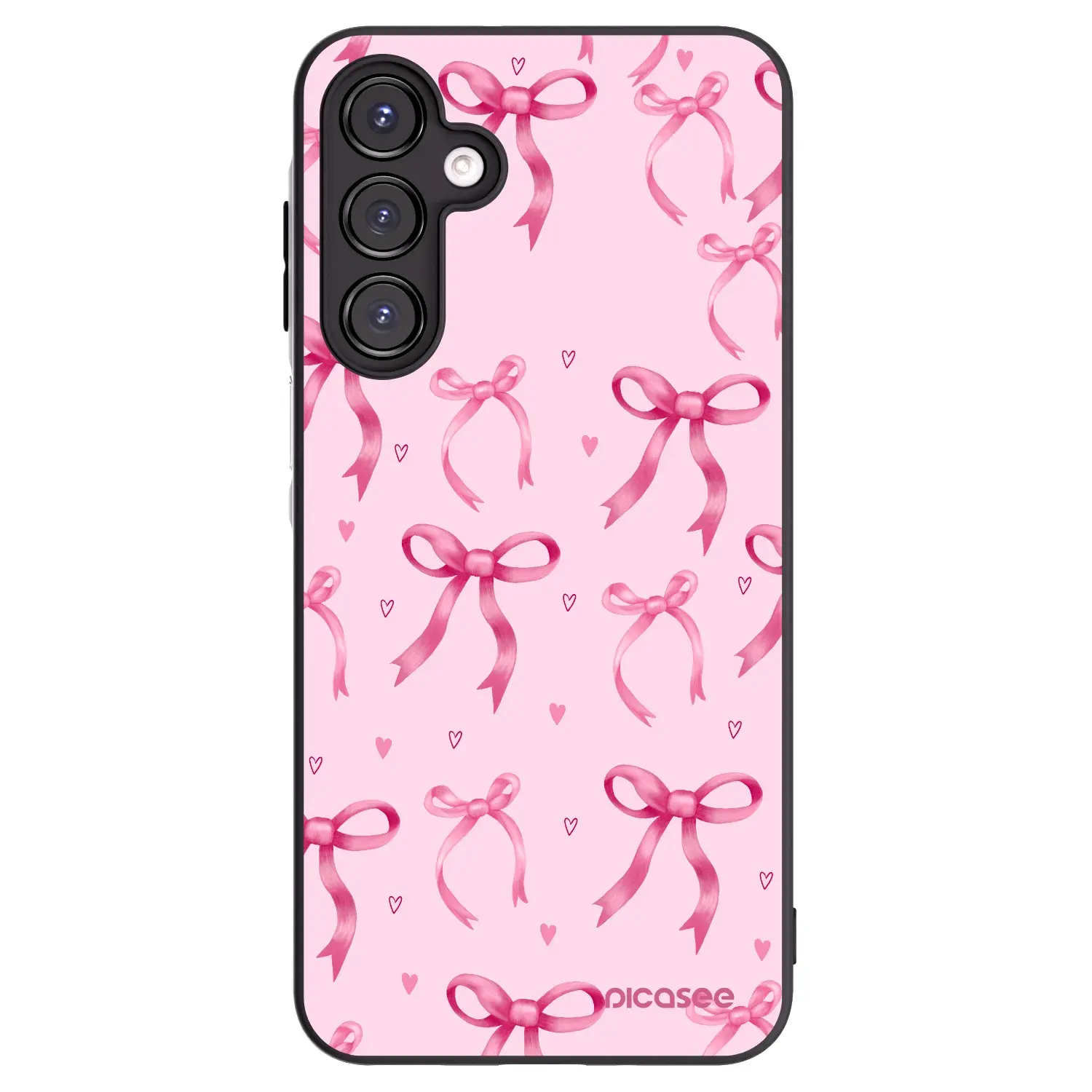 Silikonový černý obal pro Samsung Galaxy A16 5G - Bow Aesthetic