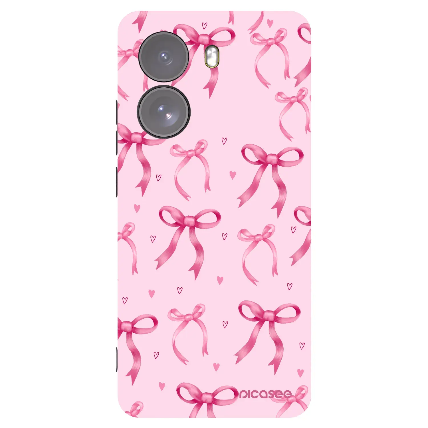 Silikonový černý obal pro Xiaomi Poco X7 - Bow Aesthetic