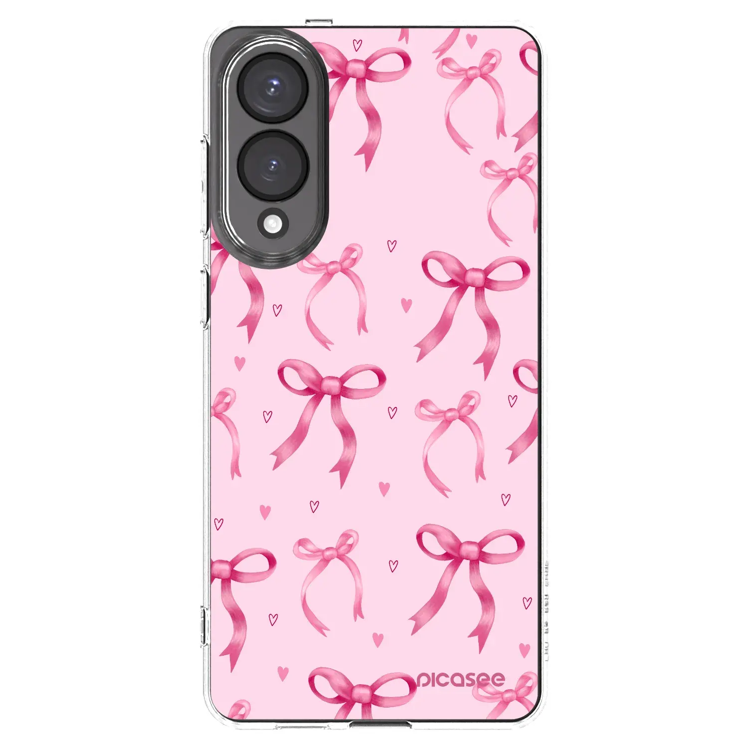 Silikonový průhledný obal pro Samsung Galaxy S25 Edge 5G - Bow Aesthetic