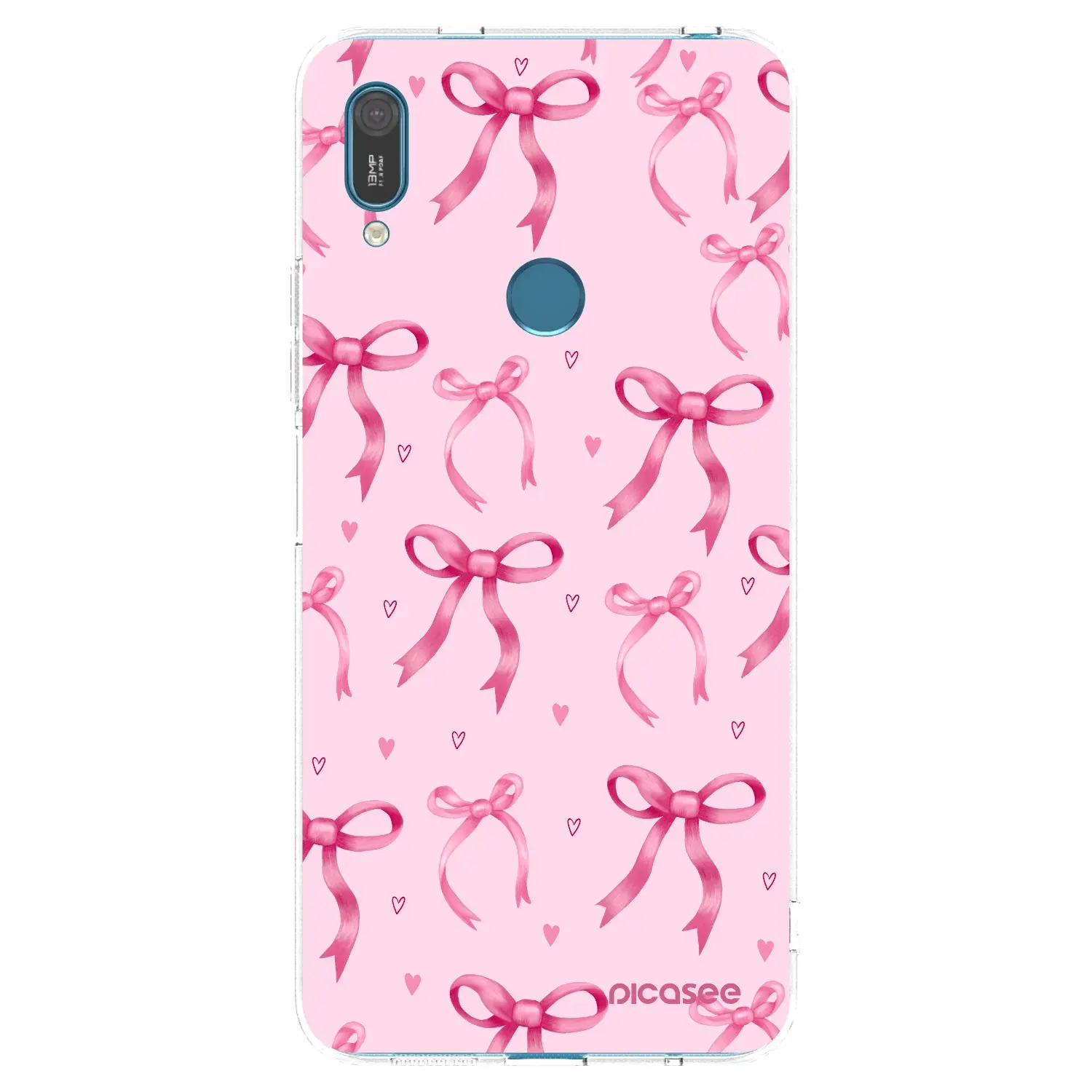 Silikonový průhledný obal pro Huawei Y7 2019 - Bow Aesthetic