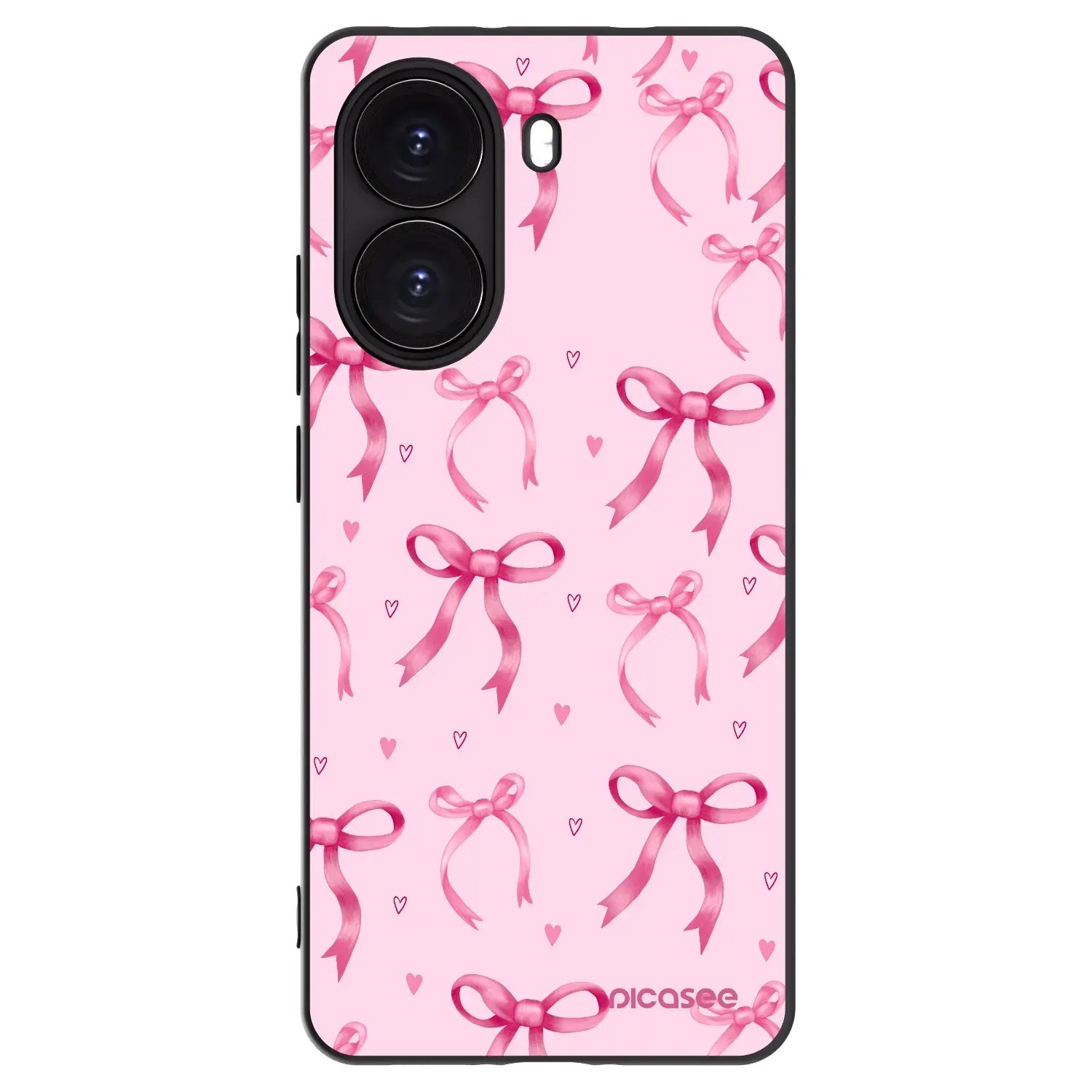 Silikonový černý obal pro Xiaomi Poco X7 Pro 5G - Bow Aesthetic