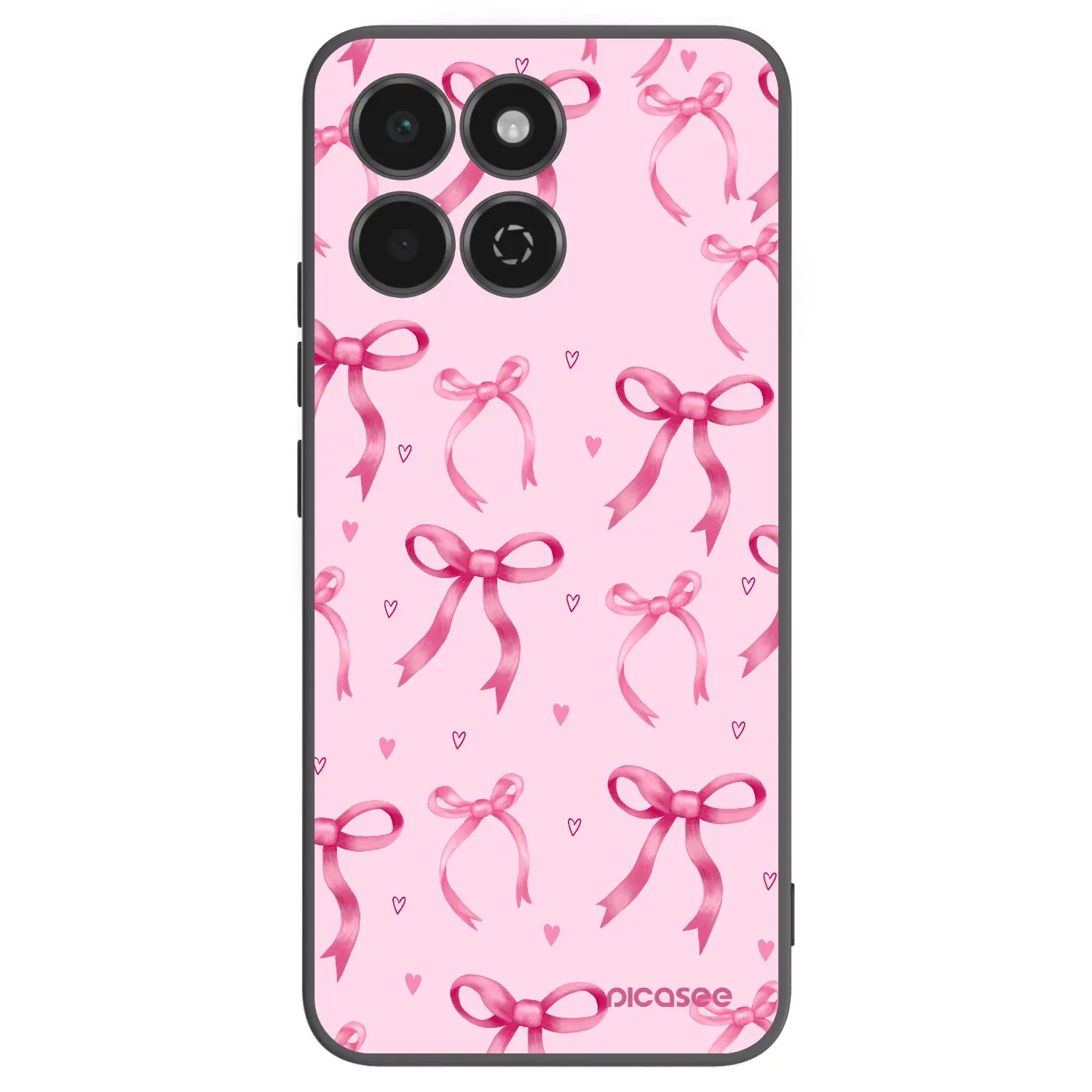 Silikonový černý obal pro Honor 200 Smart 5G - Bow Aesthetic