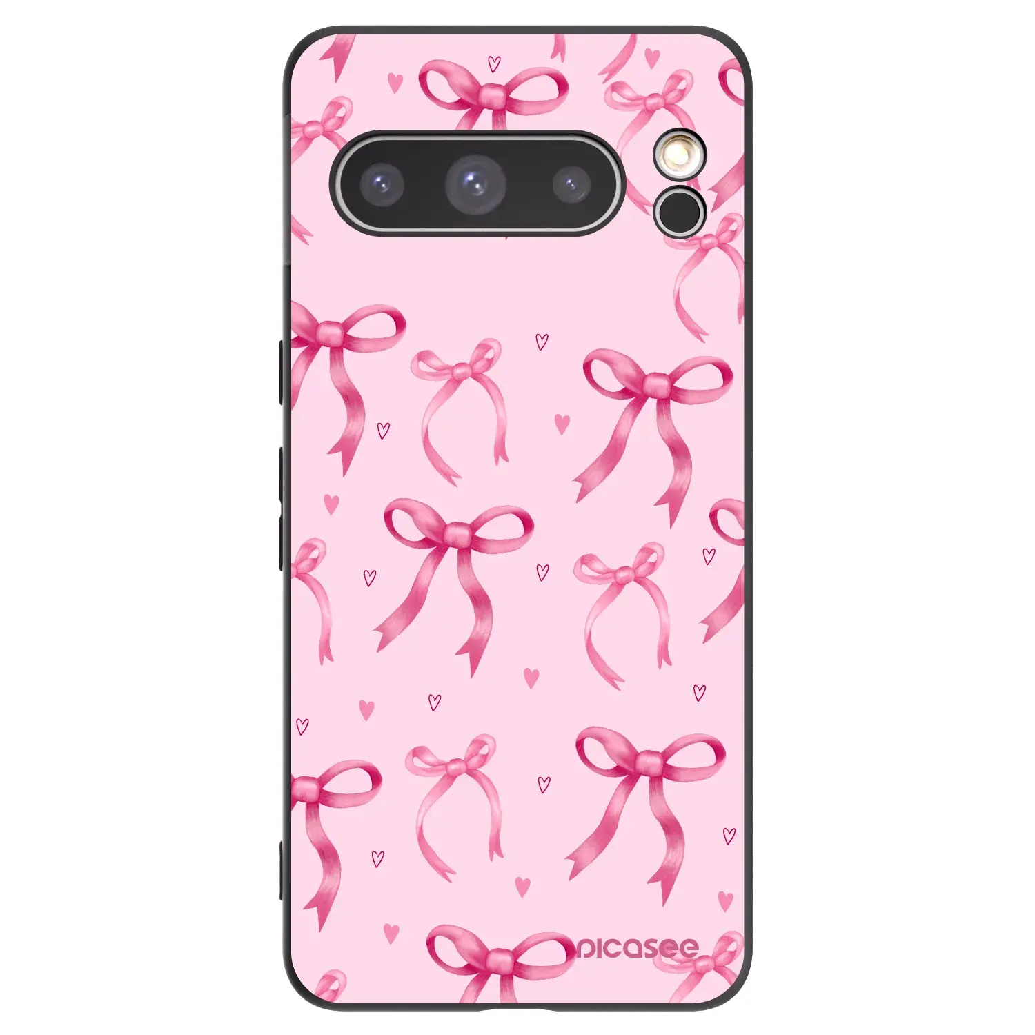 Silikonový černý obal pro Google Pixel 8 Pro - Bow Aesthetic