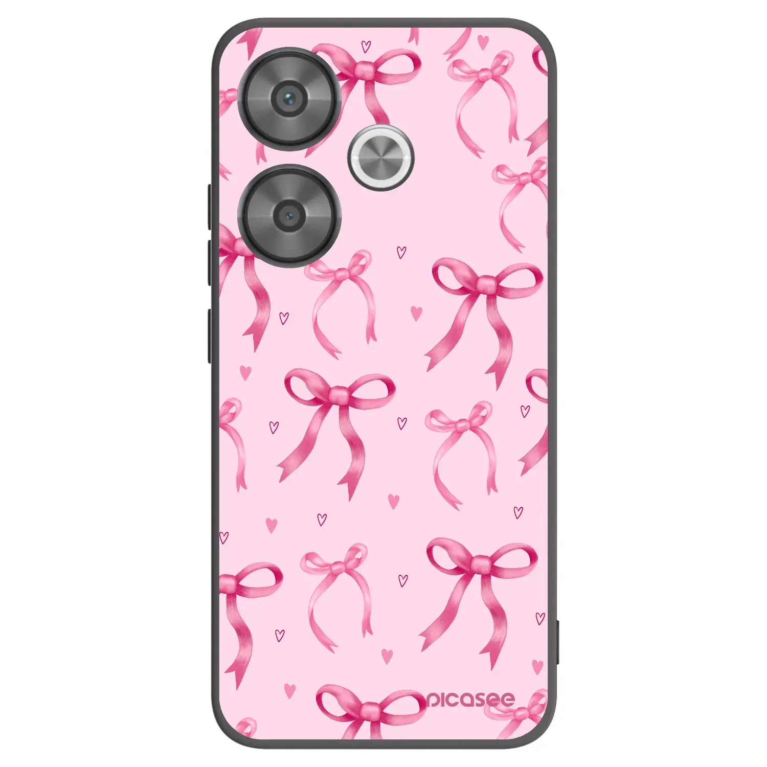 Silikonový černý obal pro Xiaomi Poco F6 - Bow Aesthetic