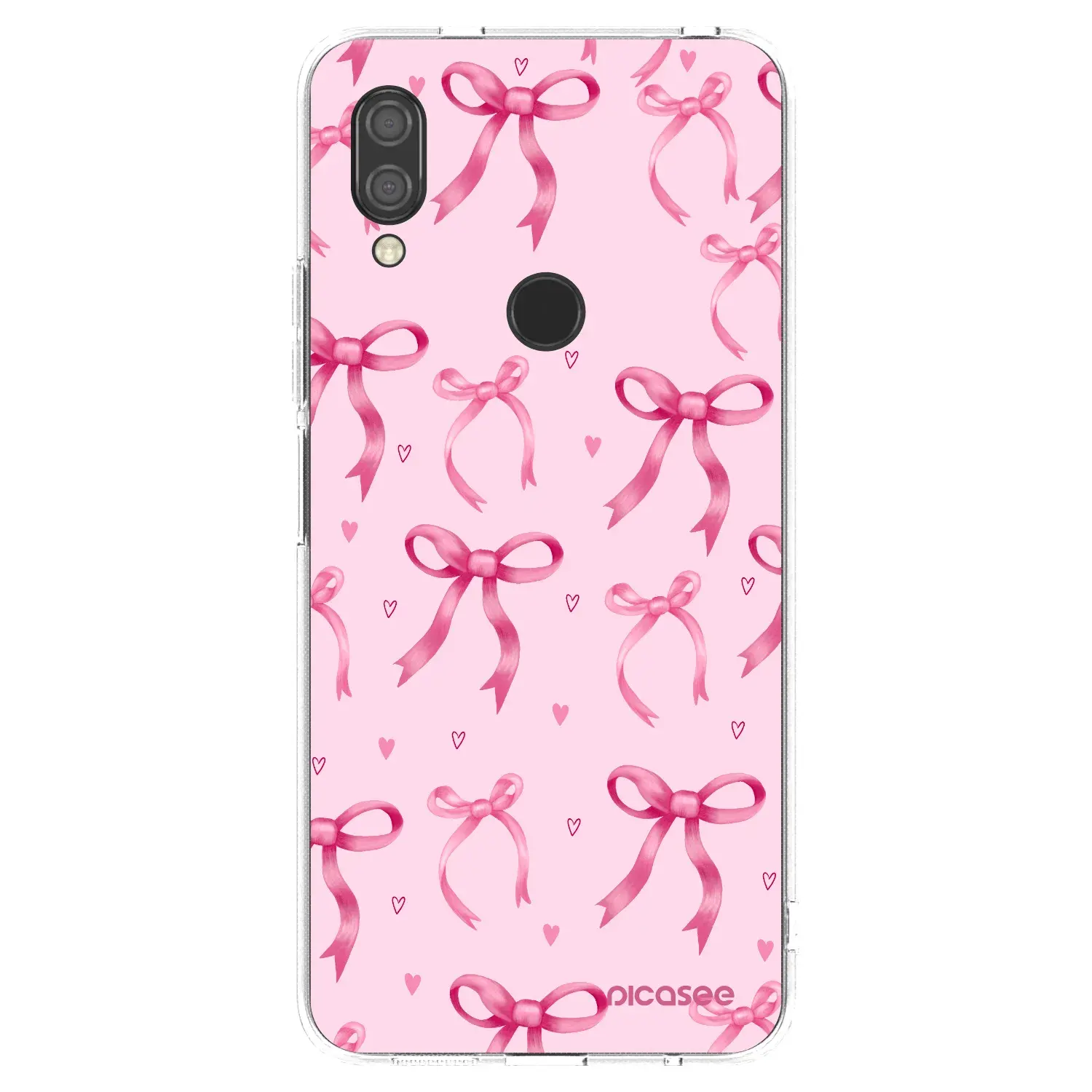Silikonový průhledný obal pro Xiaomi Redmi 7 - Bow Aesthetic