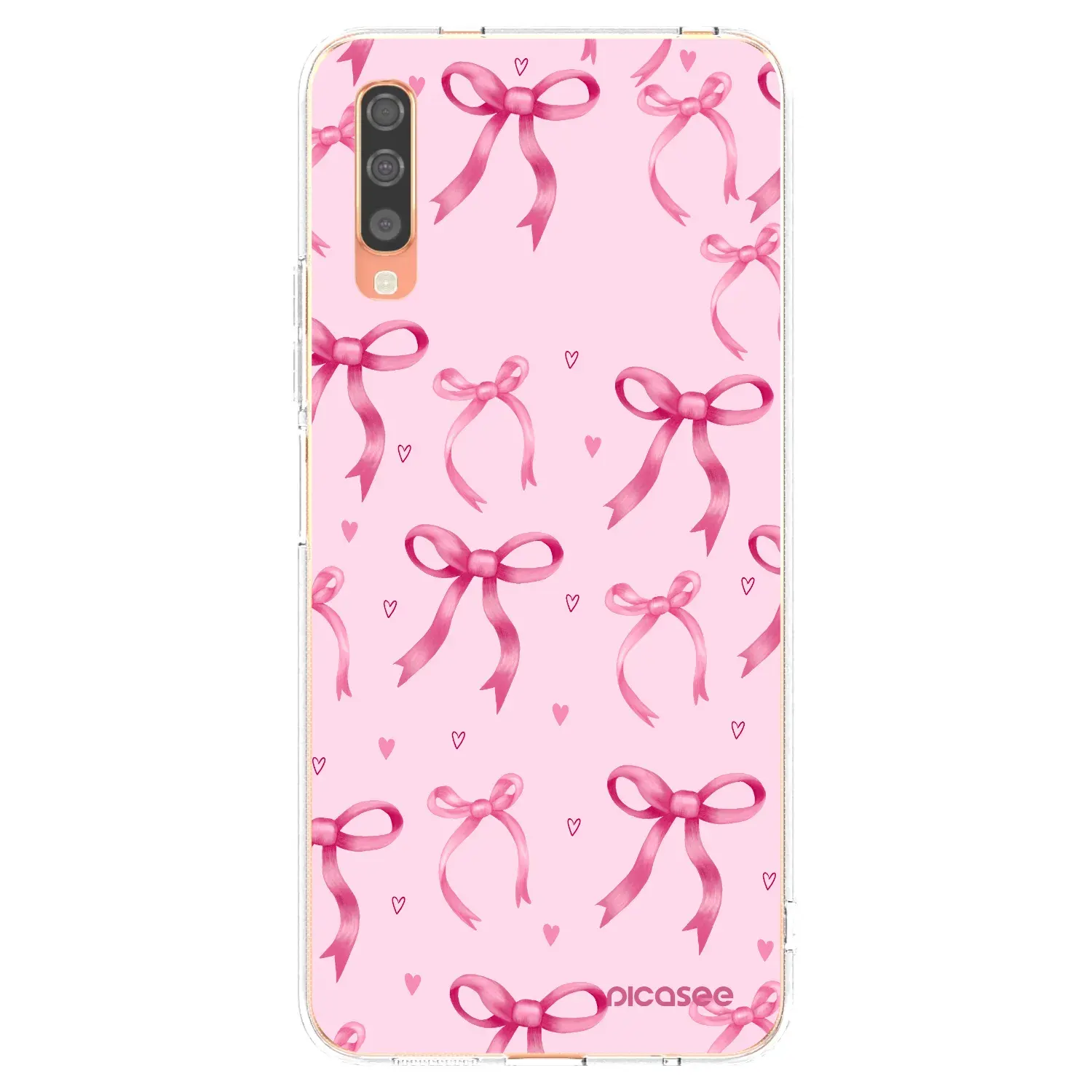 Silikonový průhledný obal pro Samsung Galaxy A70 A705F - Bow Aesthetic
