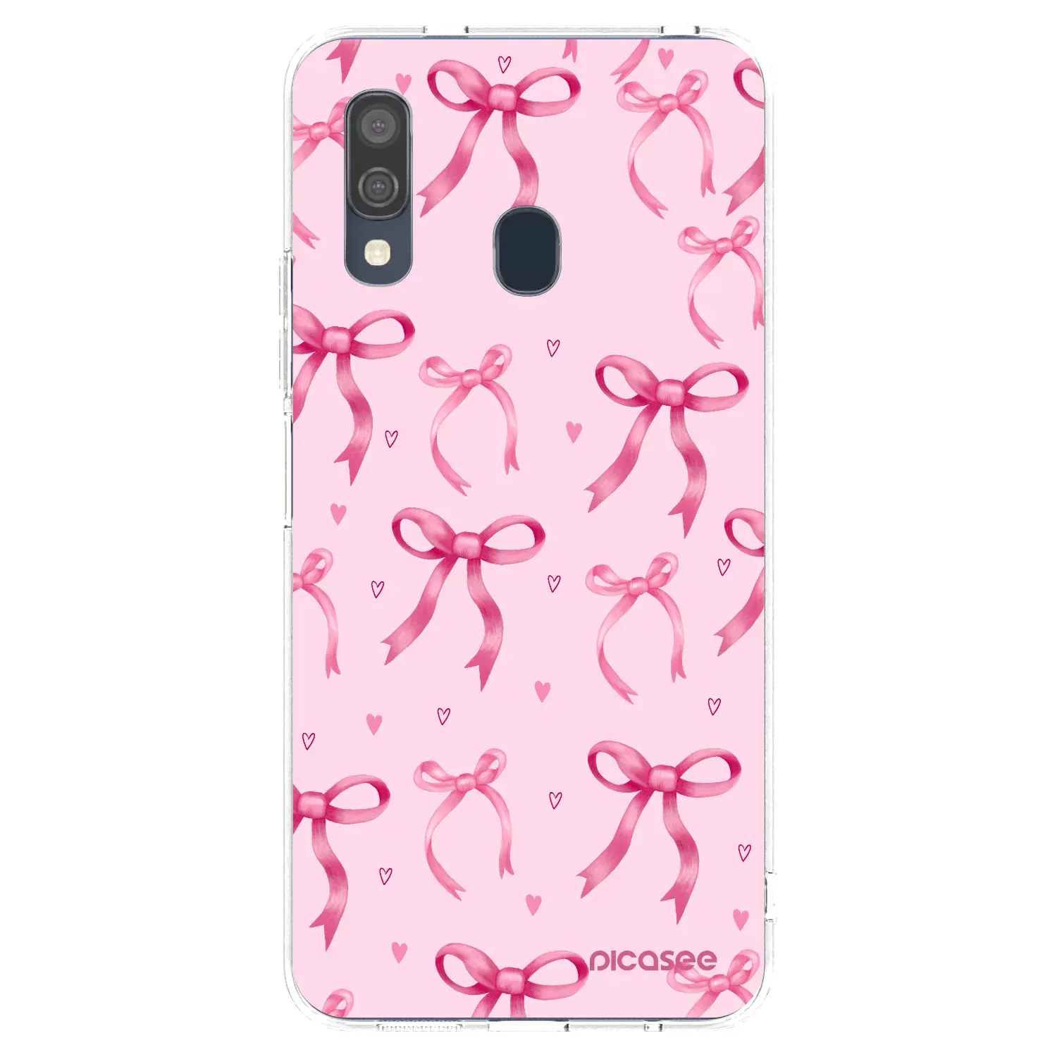 Silikonový průhledný obal pro Samsung Galaxy A40 A405F - Bow Aesthetic