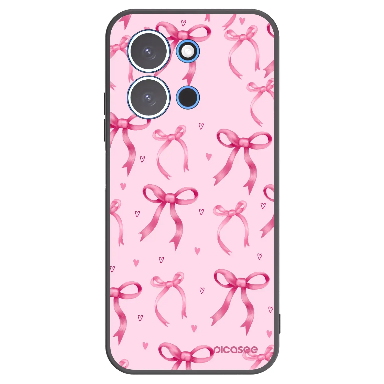 Silikonový černý obal pro Xiaomi Redmi 15C 4G - Bow Aesthetic