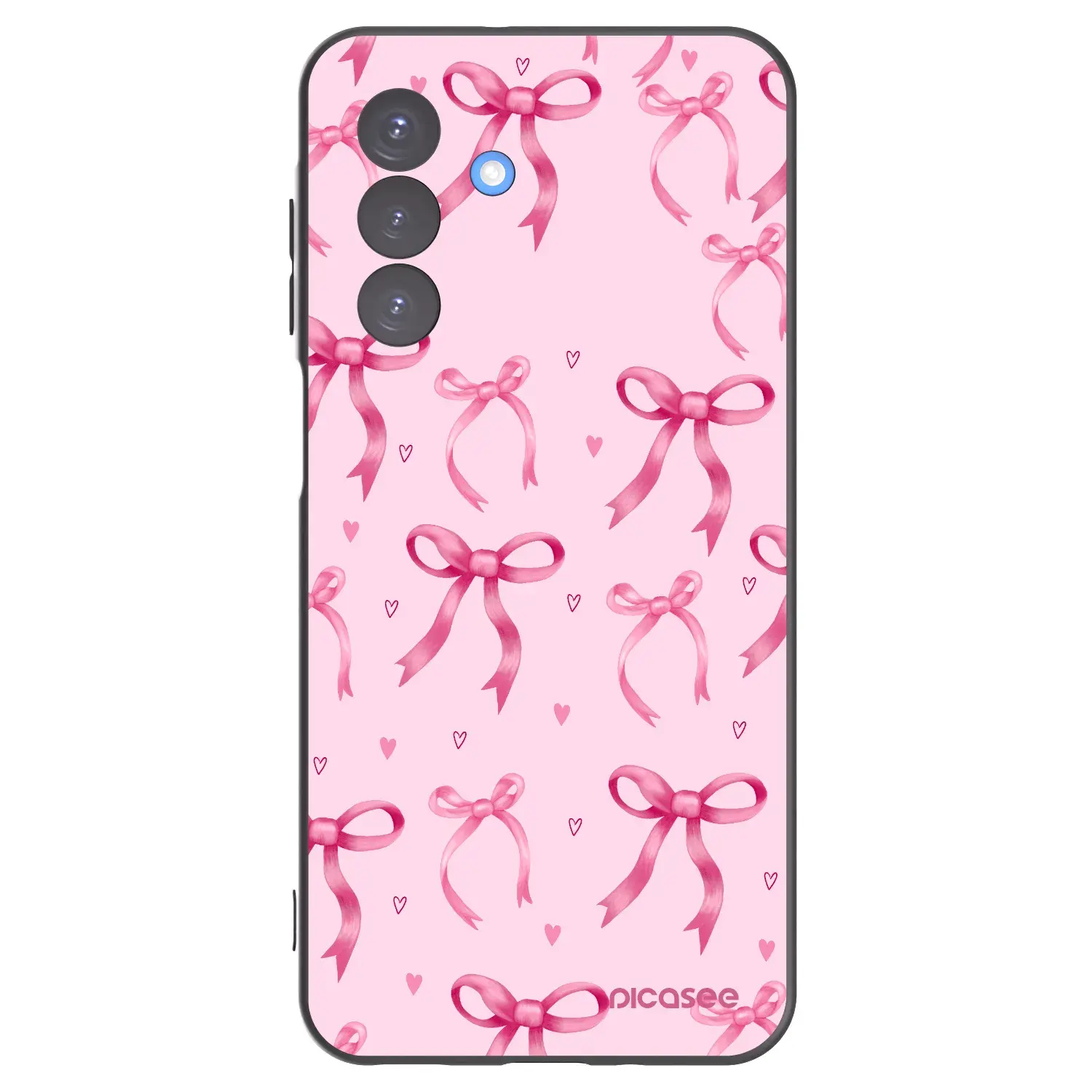 Silikonový černý obal pro Samsung Galaxy A17 5G - Bow Aesthetic