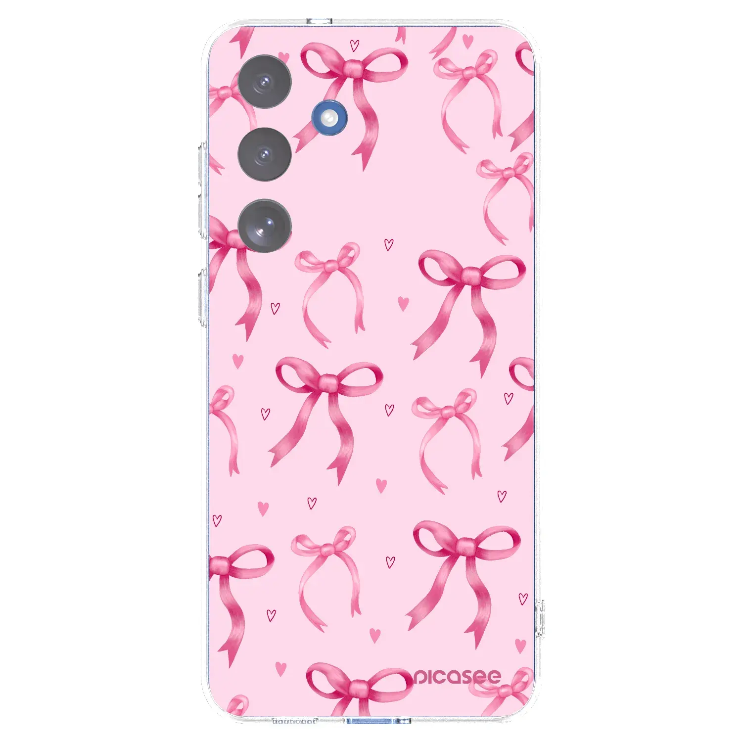 Silikonový průhledný obal pro Samsung Galaxy S25 FE 5G - Bow Aesthetic