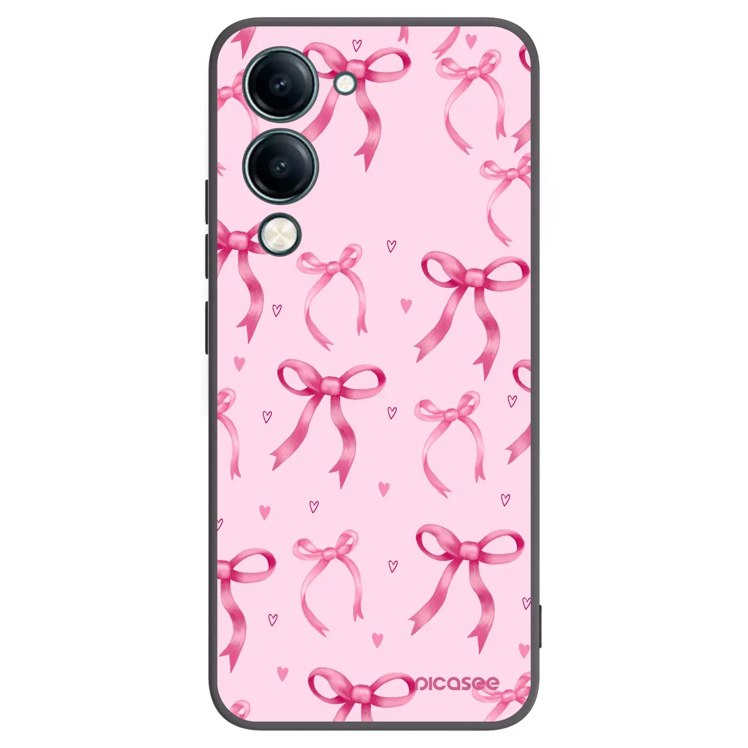 Silikonový černý obal pro Vivo Y29s 5G - Bow Aesthetic