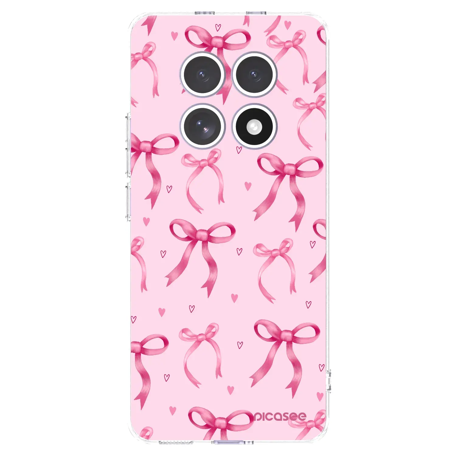 Silikonový průhledný obal pro Xiaomi Redmi Note 15 4G - Bow Aesthetic