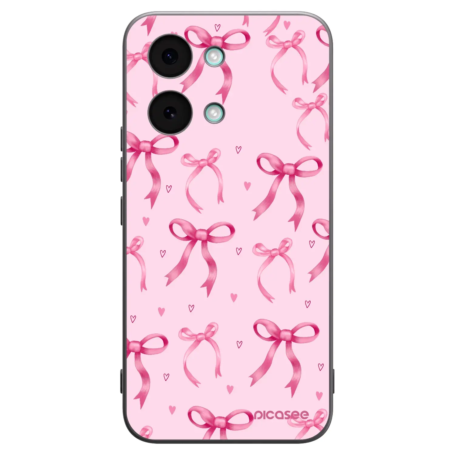 Silikonový černý obal pro Xiaomi Poco X8 Pro Max - Bow Aesthetic