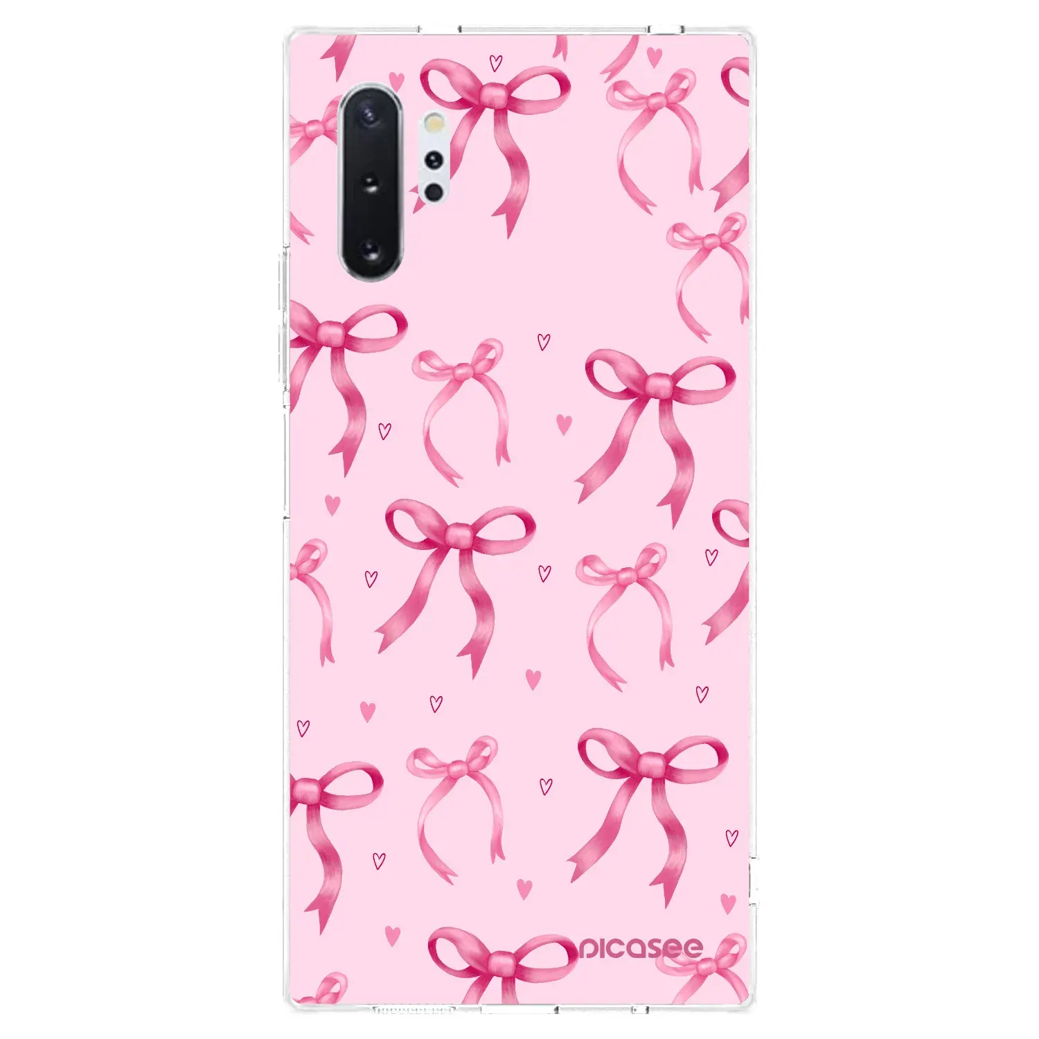 Silikonový průhledný obal pro Samsung Galaxy Note 10+ N975F - Bow Aesthetic