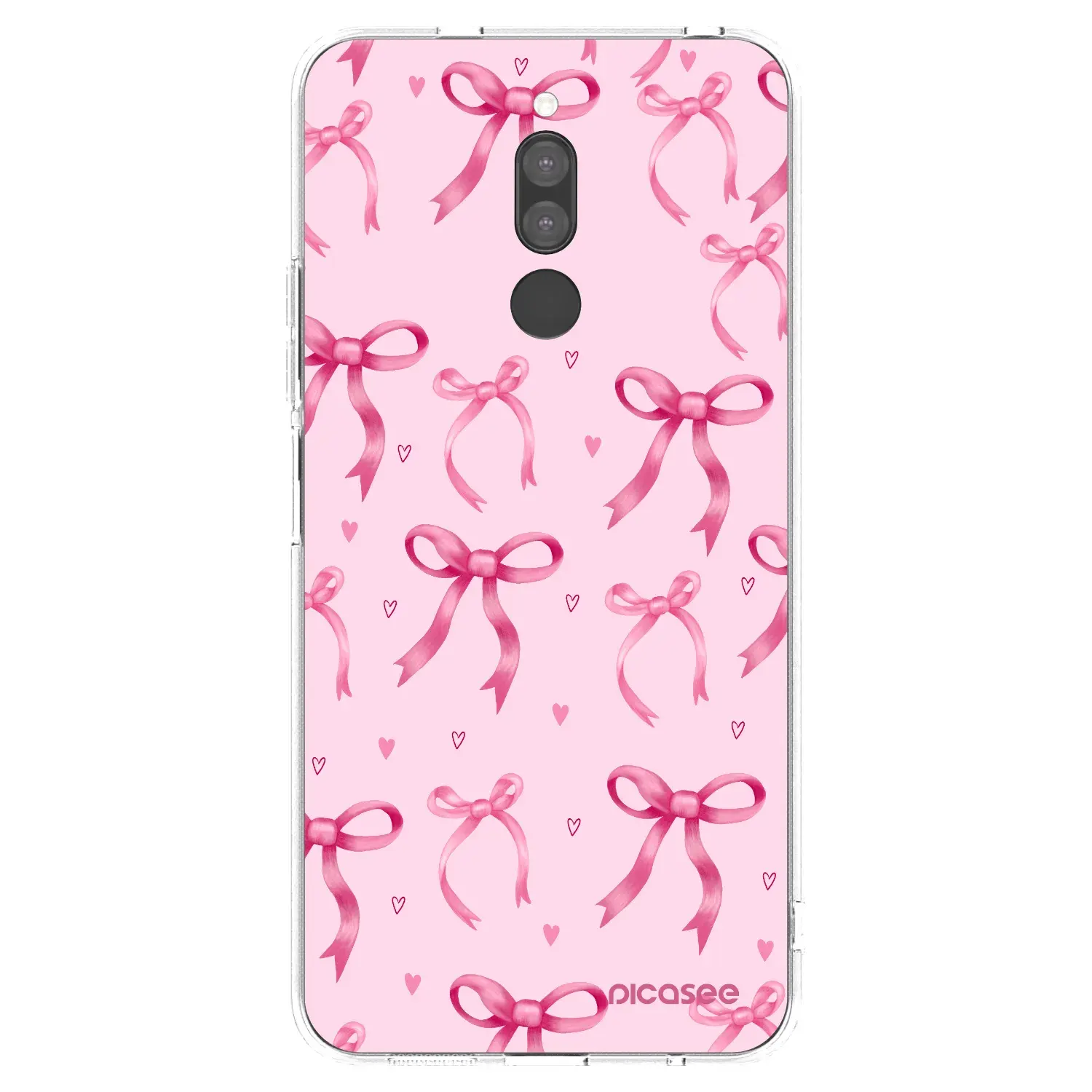 Silikonový průhledný obal pro Xiaomi Redmi 8 - Bow Aesthetic