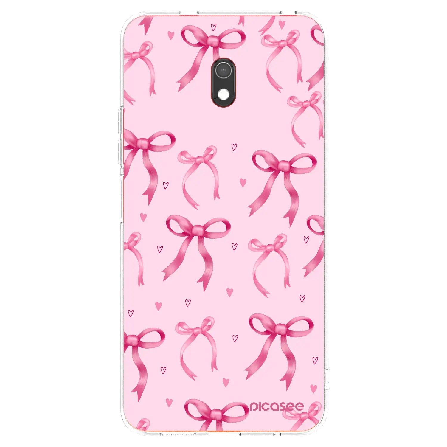 Silikonový průhledný obal pro Xiaomi Redmi 8A - Bow Aesthetic