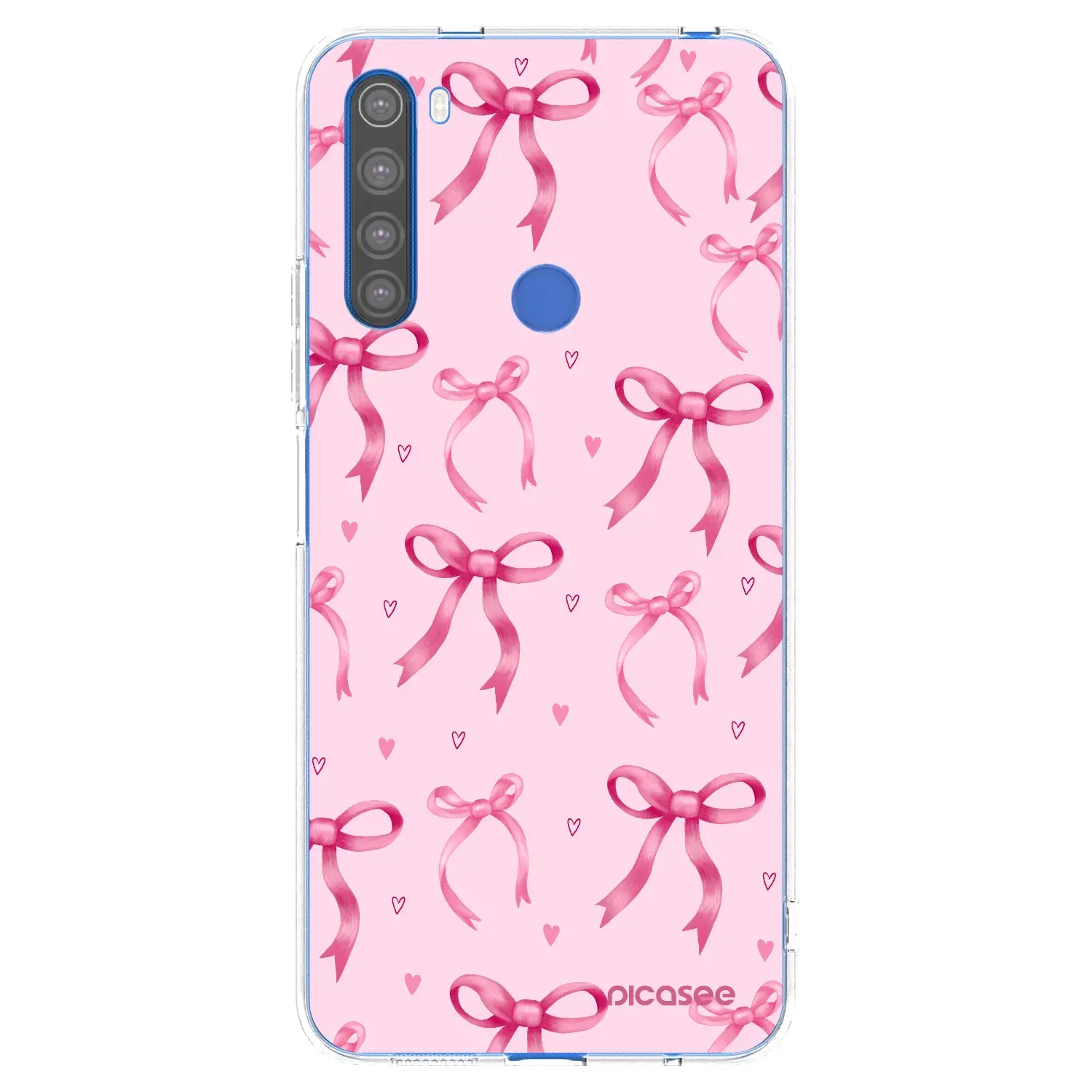 Silikonový průhledný obal pro Xiaomi Redmi Note 8T - Bow Aesthetic