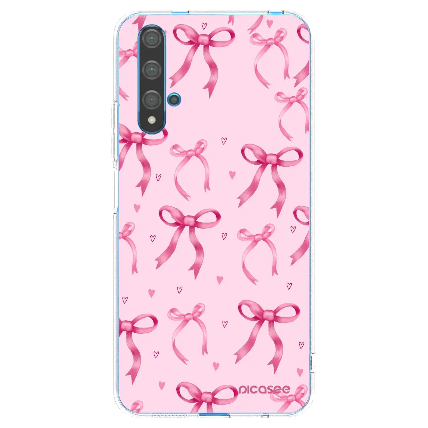 Silikonový průhledný obal pro Huawei Nova 5T - Bow Aesthetic