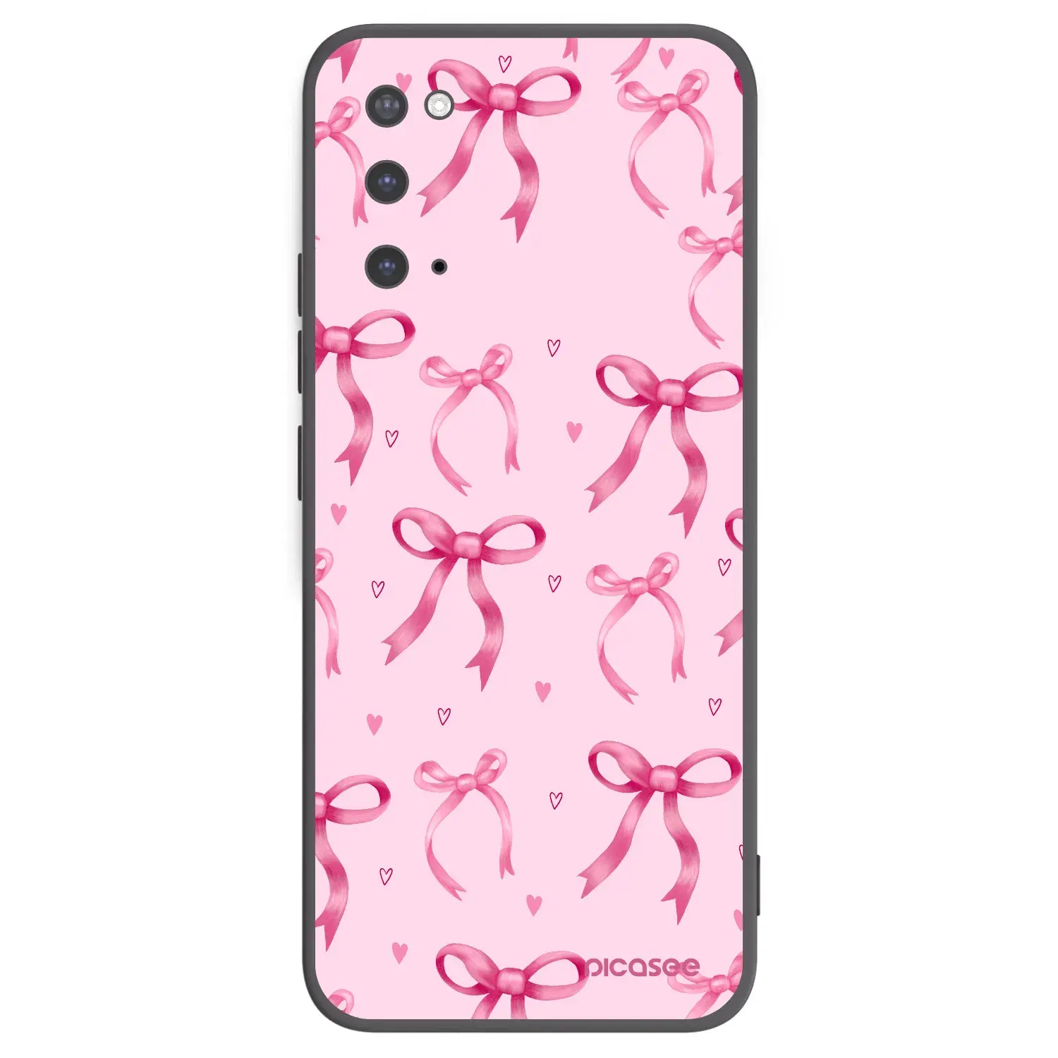 Silikonový černý obal pro Samsung Galaxy S20 G980F - Bow Aesthetic