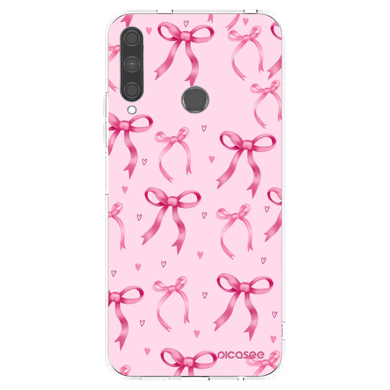Silikonový průhledný obal pro Huawei P40 Lite E - Bow Aesthetic