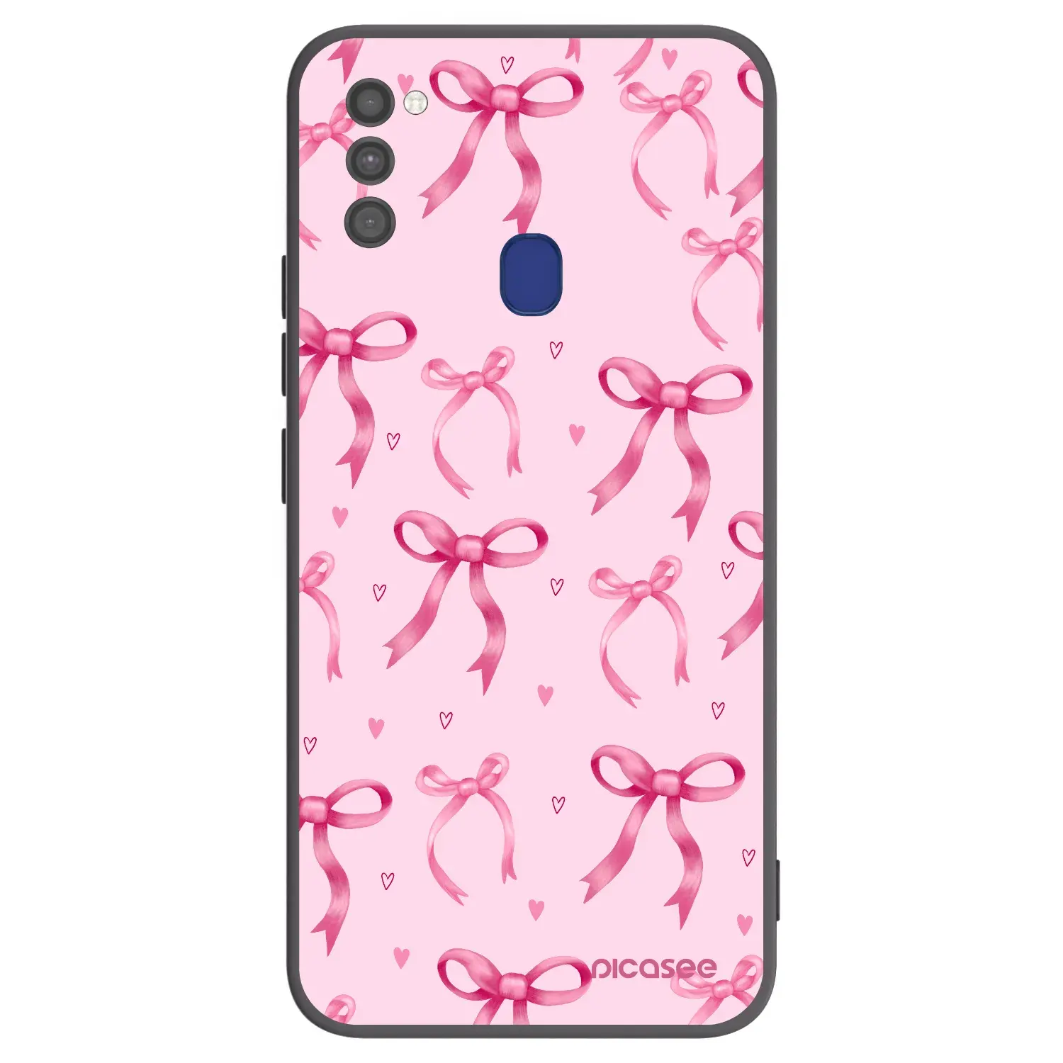 Silikonový černý obal pro Samsung Galaxy M21 M215F - Bow Aesthetic