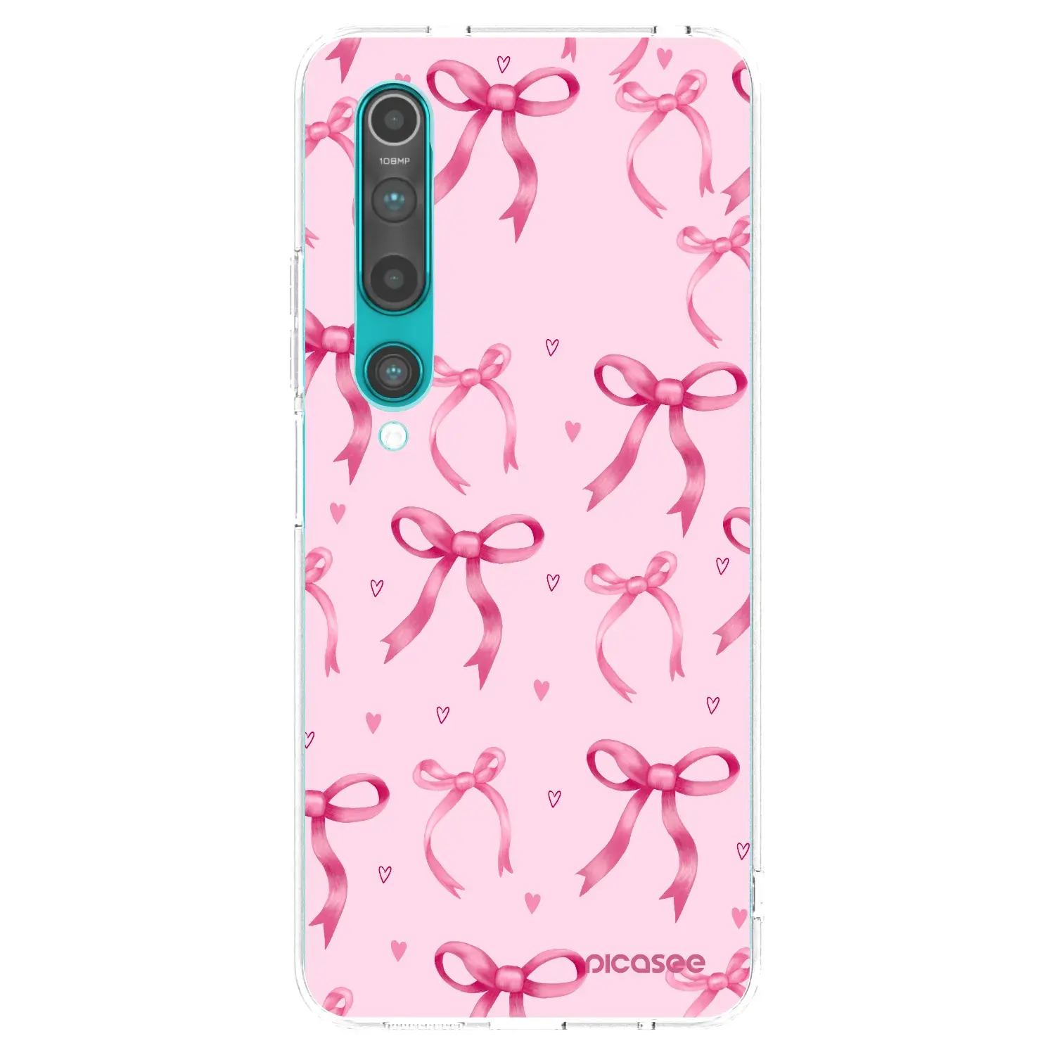 Silikonový průhledný obal pro Xiaomi Mi 10 - Bow Aesthetic