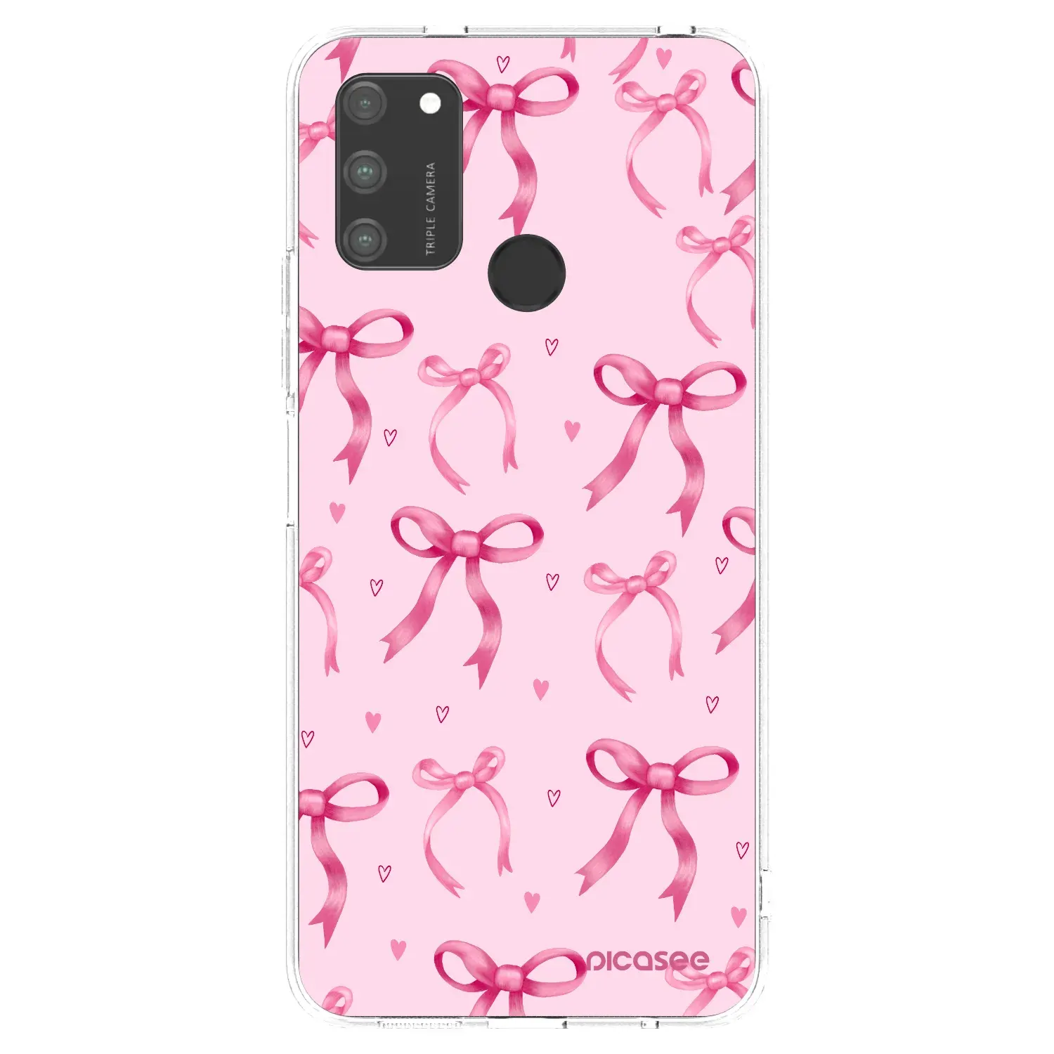 Silikonový průhledný obal pro Honor 9A - Bow Aesthetic