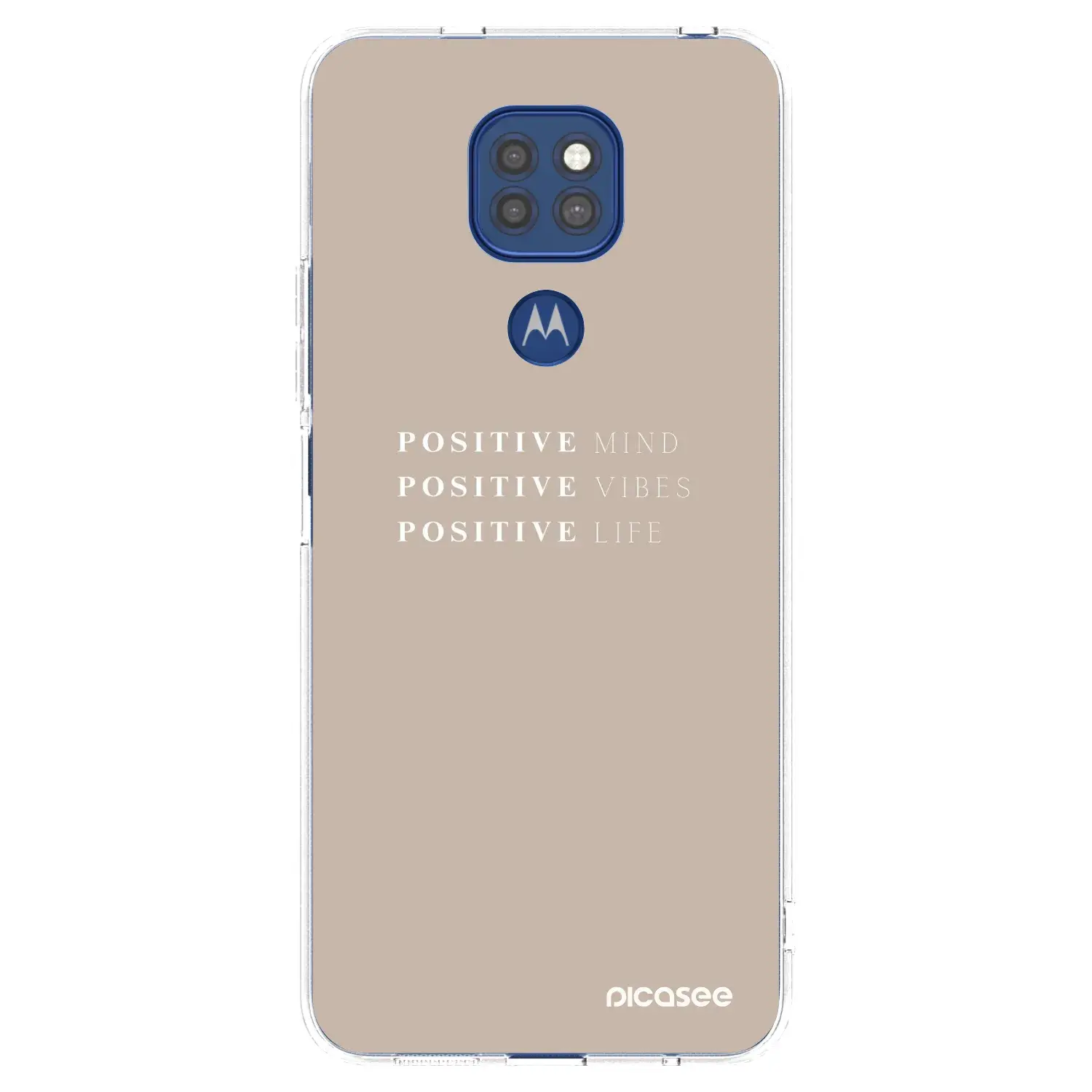 Silikonový průhledný obal pro Motorola Moto G9 Play - Positive Vibes