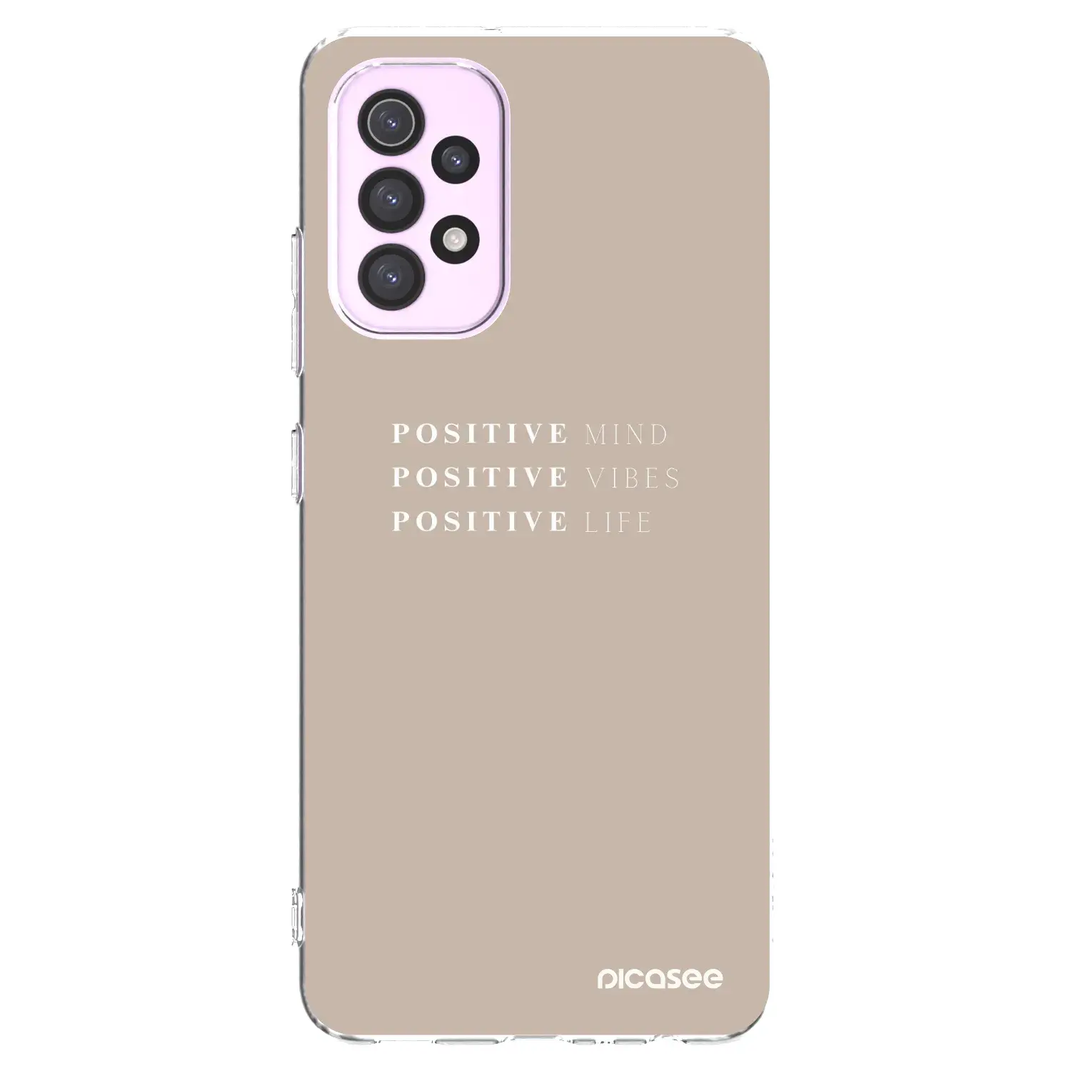 Silikonový průhledný obal pro Samsung Galaxy A32 5G A326B - Positive Vibes