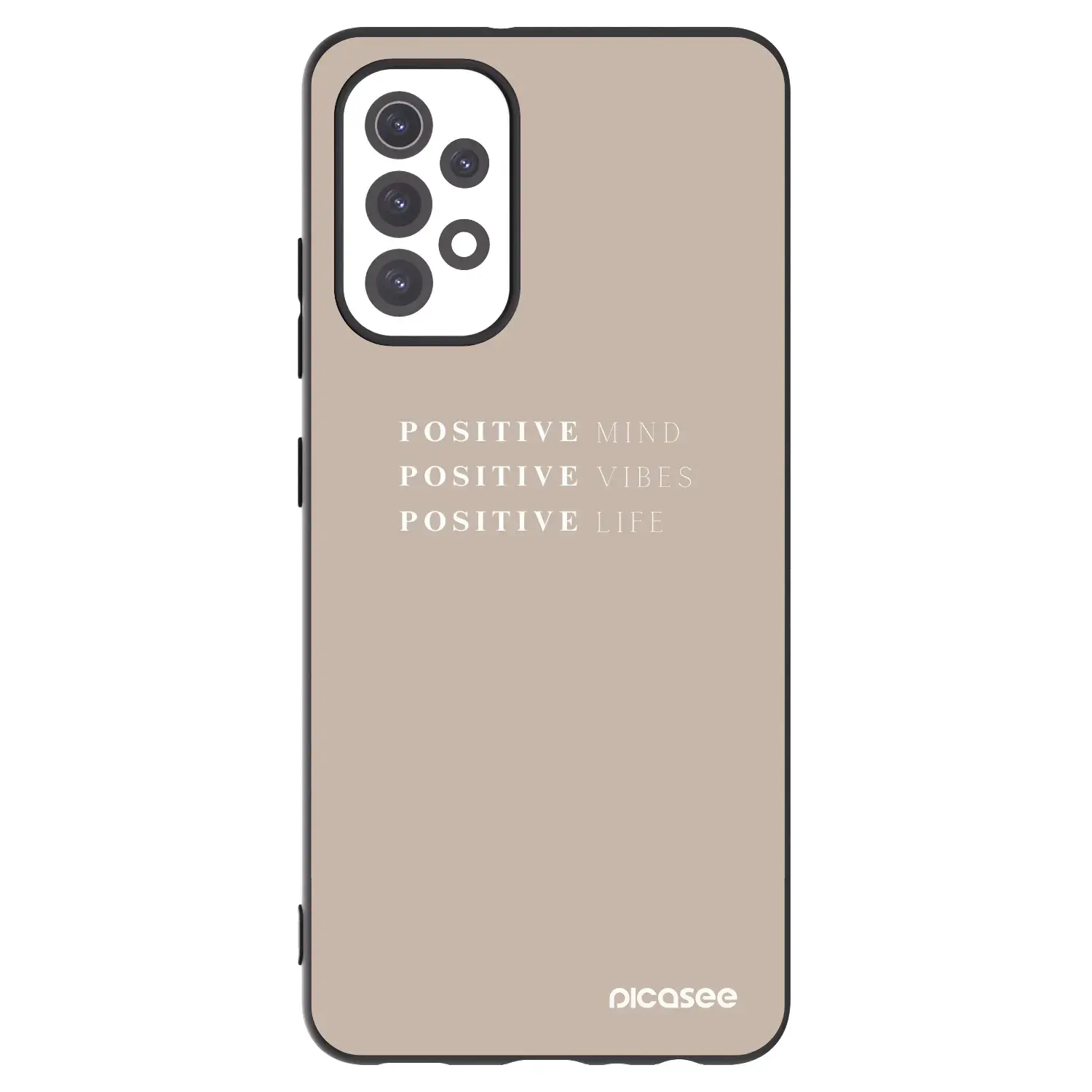 Silikonový černý obal pro Samsung Galaxy A32 5G A326B - Positive Vibes