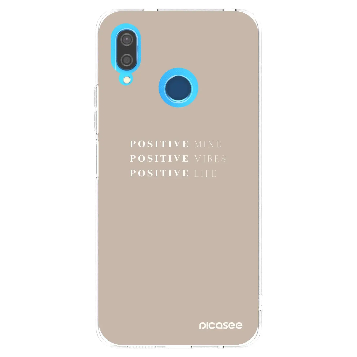 Silikonový průhledný obal pro Huawei P20 Lite - Positive Vibes