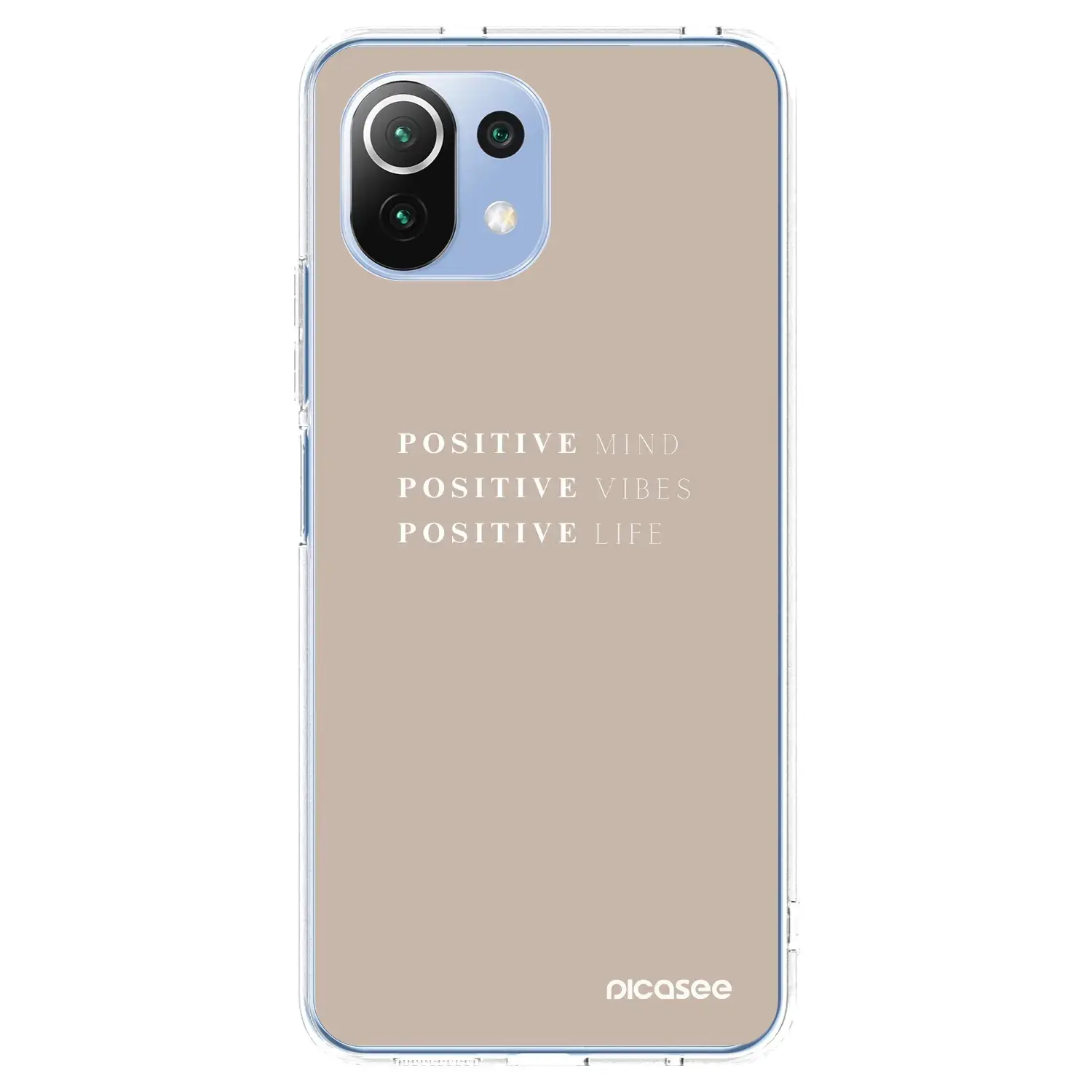Silikonový průhledný obal pro Xiaomi Mi 11 Lite - Positive Vibes