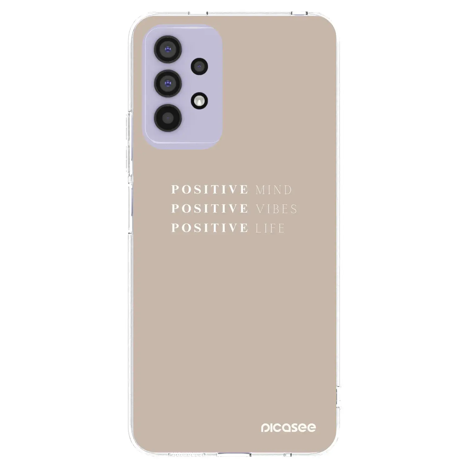 Silikonový průhledný obal pro Samsung Galaxy A32 4G SM-A325F - Positive Vibes